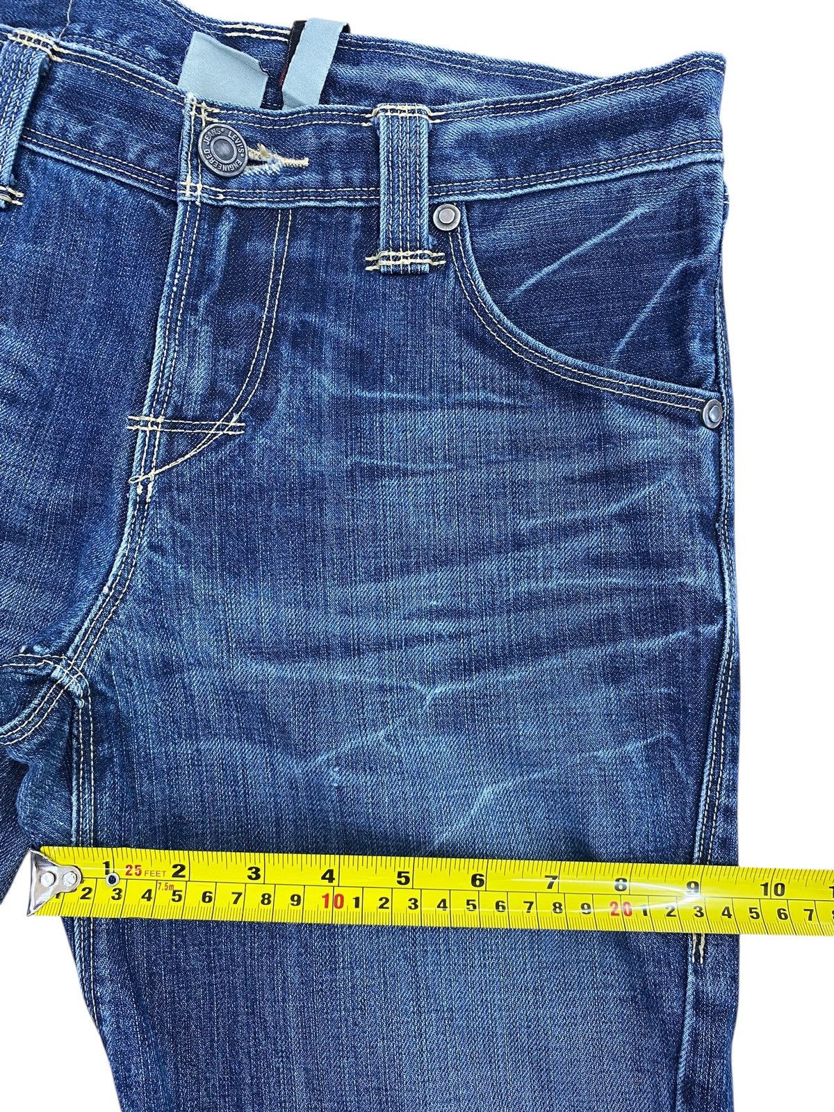 Levi's Levi’s Blue Wash Ripped Whiskered Style Skinny Jeans Size US 30 / EU 46 - 7 Thumbnail