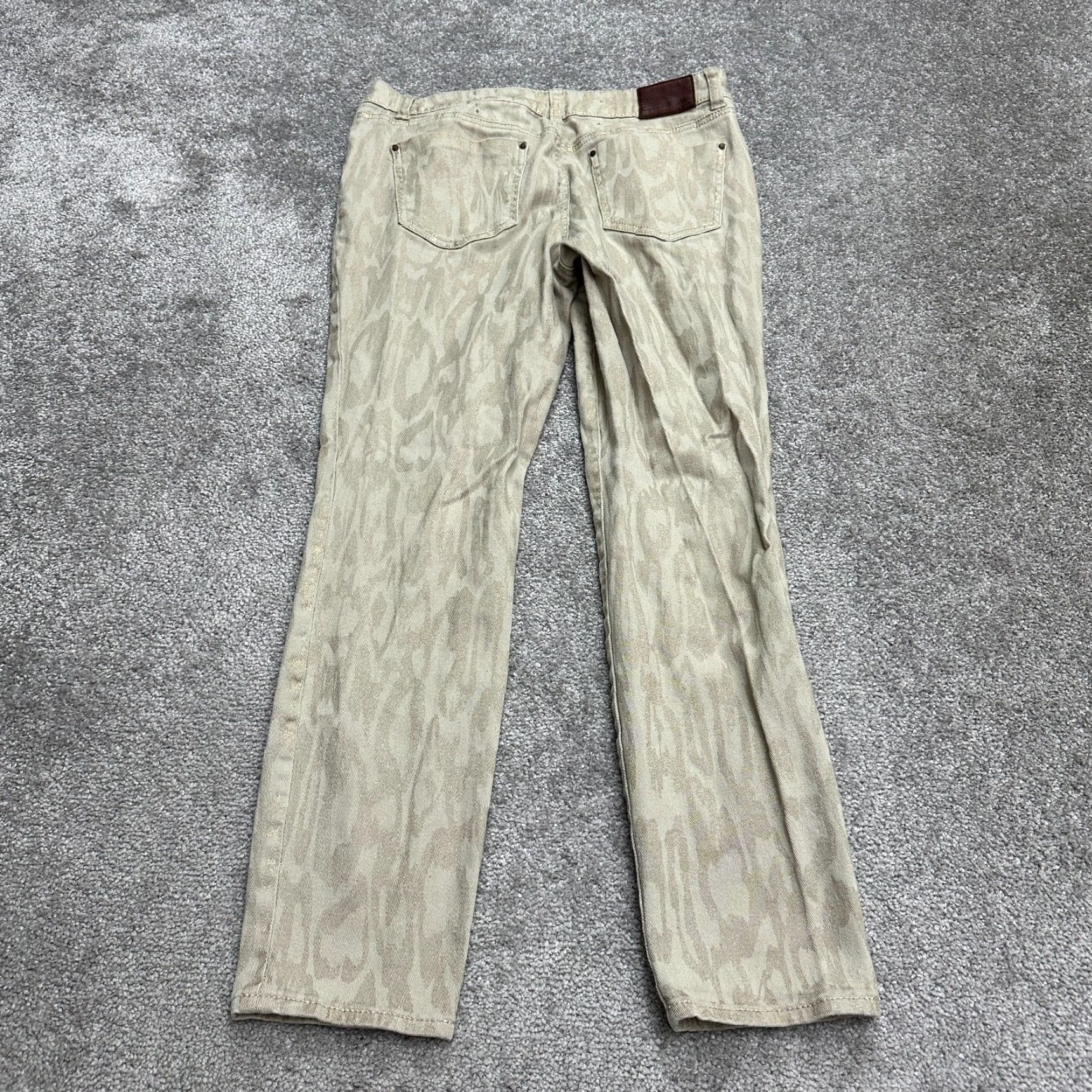 DKNY DKNY Jeans Women 30x28 Denim Straight 8 Brown Patterned Cotton Blend Size 8 Womens Classic 30x28 Brown 90s? (Oops) Size 30" / US 8 / IT 44 - 2 Thumbnail