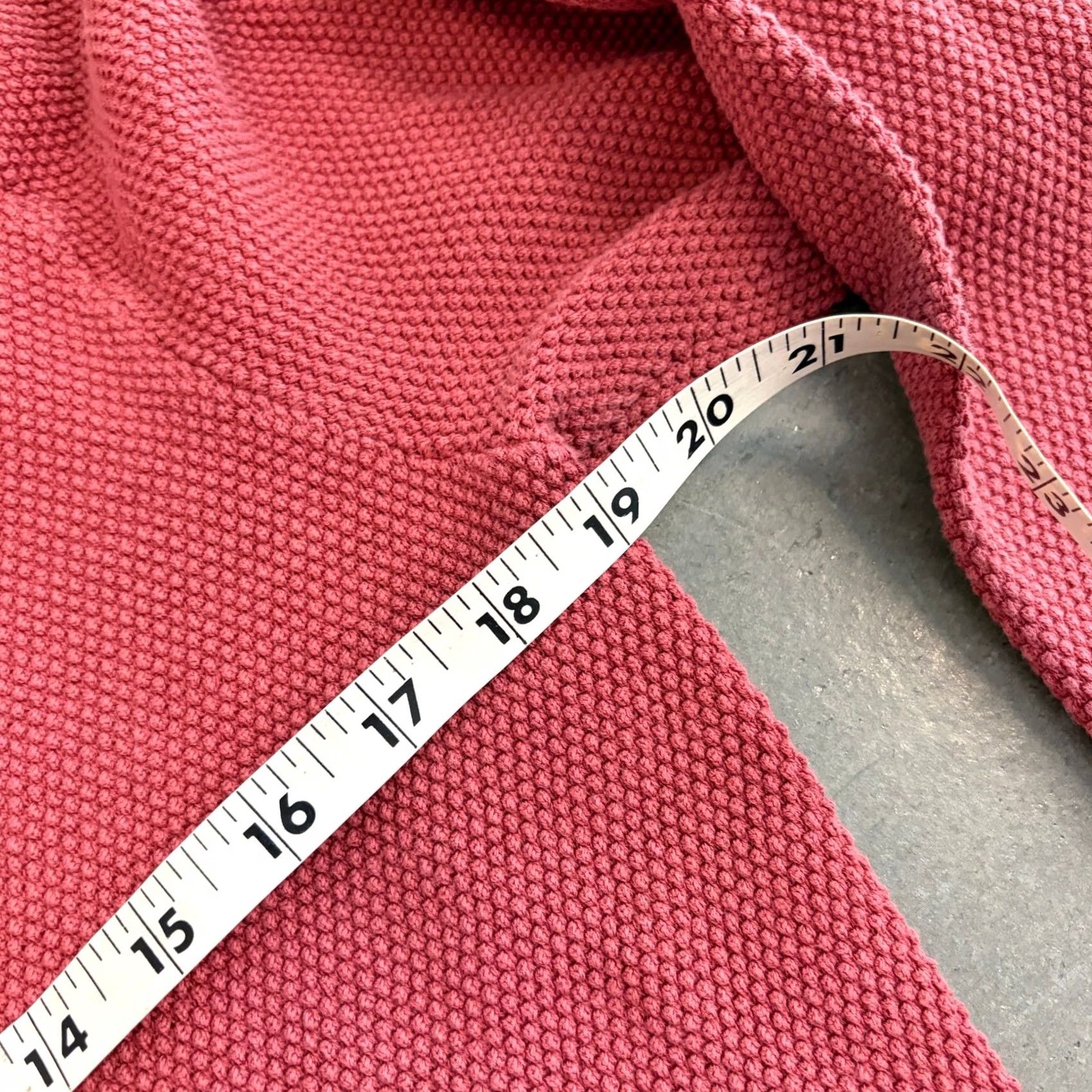 Vintage VINTAGE Y2k Extra Fine Cotton Waffle Thermal Full Zip Nature Red Longsleeve S Women Size S / US 4 / IT 40 - 4 Thumbnail