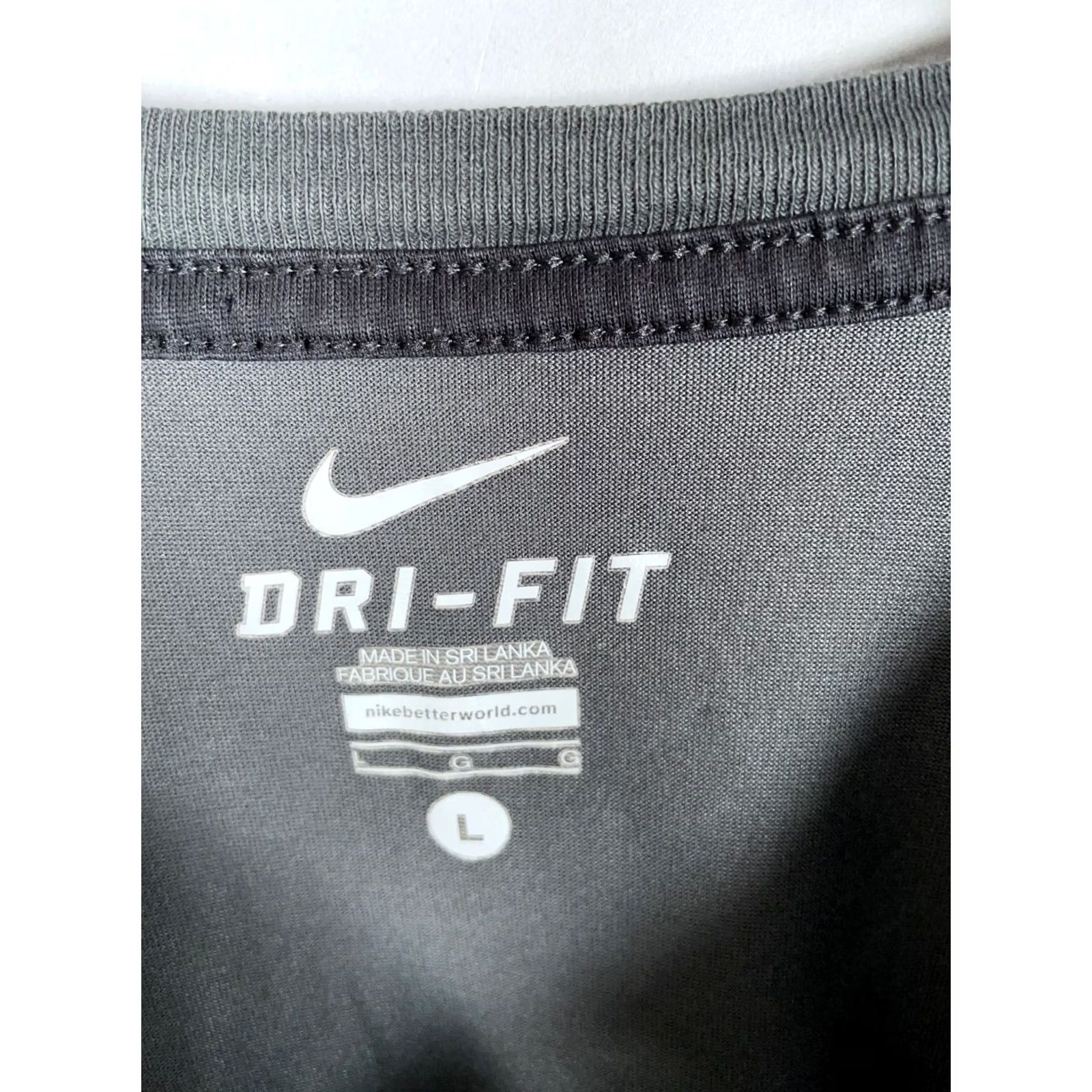 Nike VINTAGE Nike Ken Griffey Jr. Baseball Shirt Mens Large Gray Black 3/4 Sleeve Dri Fit Size US L / EU 52-54 / 3 - 3 Thumbnail