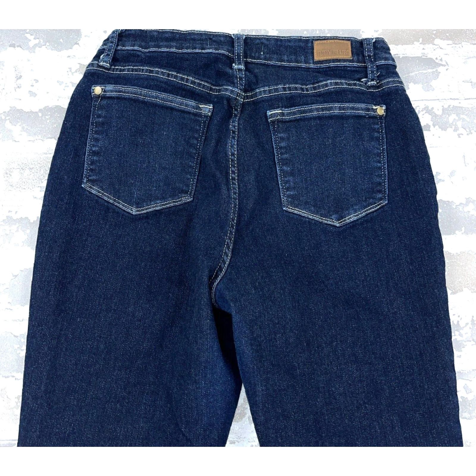 Vintage Judy Blue Jeans Women 28 Skinny High Rise Dark Wash Denim Pants Stretch Classic Modern 5-Pocket Size 28" / US 6 / IT 42 - 4 Thumbnail