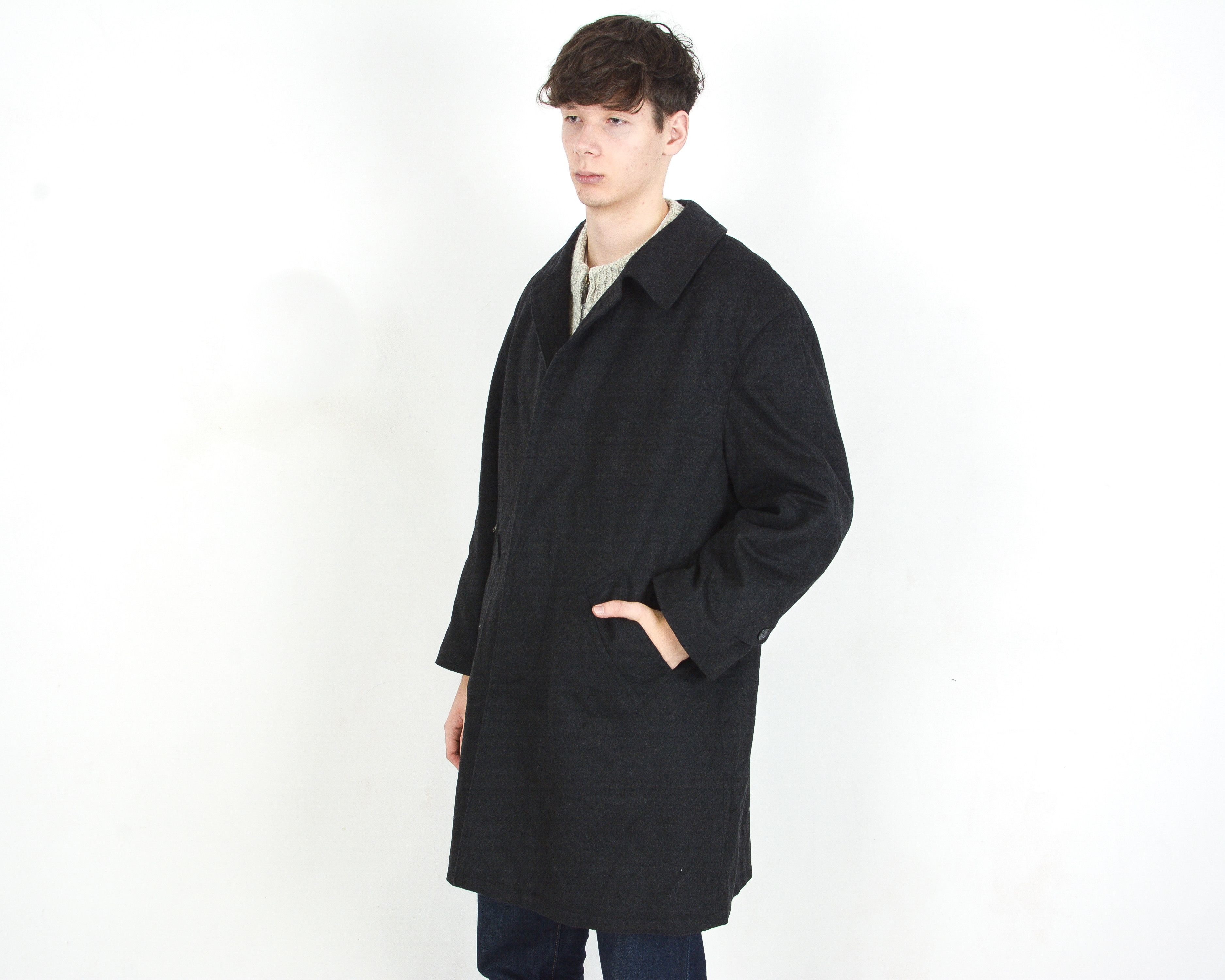 Vintage ALPEN Loden 1980's Mens UK 42S US Wool Jacket Over Pea Coat Size US L / EU 52-54 / 3 - 3 Thumbnail