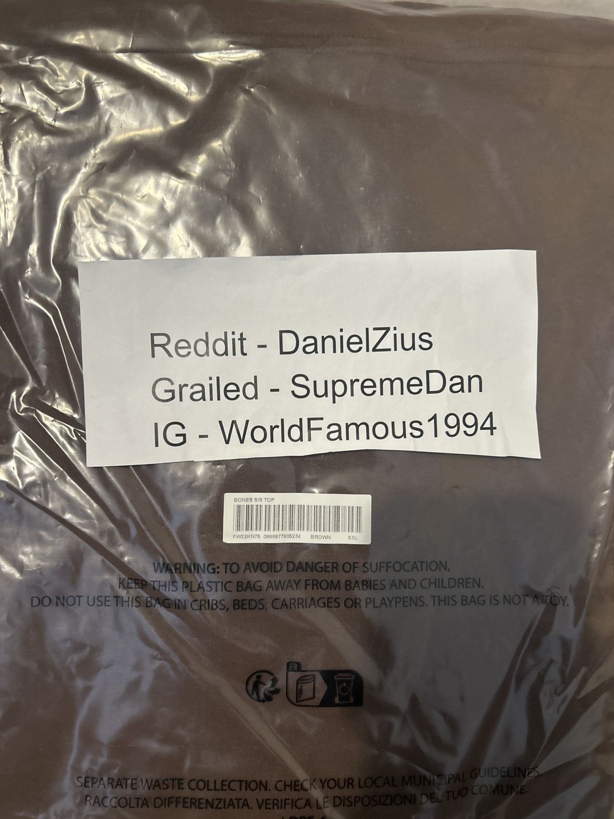 Supreme Supreme Bones Short-Sleeve Top 'Brown' Size US XXL / EU 58 / 5 - 3 Thumbnail