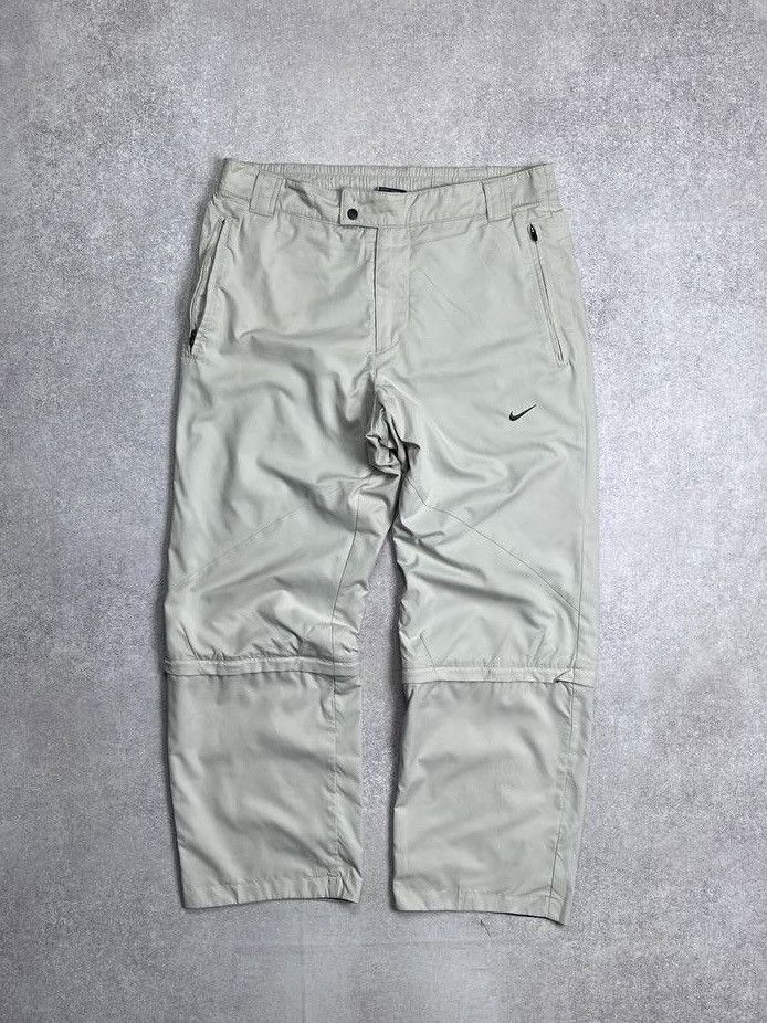 Nike Vintage Nike Swoosh Baggy Nylon Modular Trackpants Y2K M Size US 32 / EU 48 - 1 Thumbnail