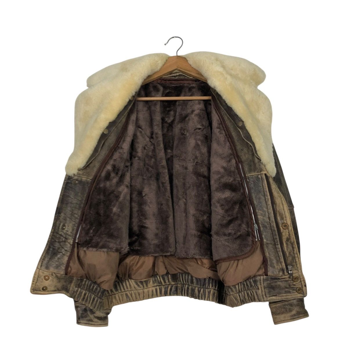Genuine Leather 🔥VINTAGE BIKER LEATHER JACKET UNBRANDED ISSEY MIYAKE Size US M / EU 48-50 / 2 - 16 Thumbnail