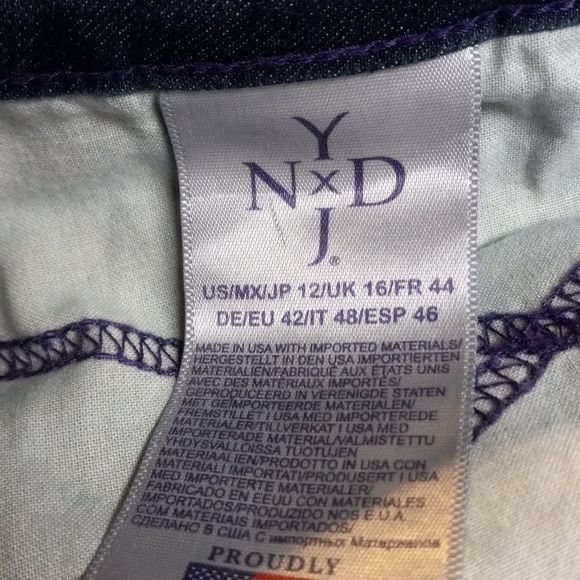NYDJ NYDJ Size 12 Jeans Womens Sheri Slim Lift Tuck Technology Bl Size 34" / US 12 / IT 48 - 12 Thumbnail