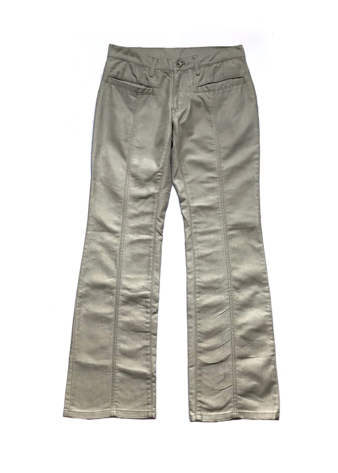 image of Issey Miyake x Tete Homme Tete Homme Trouser Pants in Silver, Men's (Size 30)