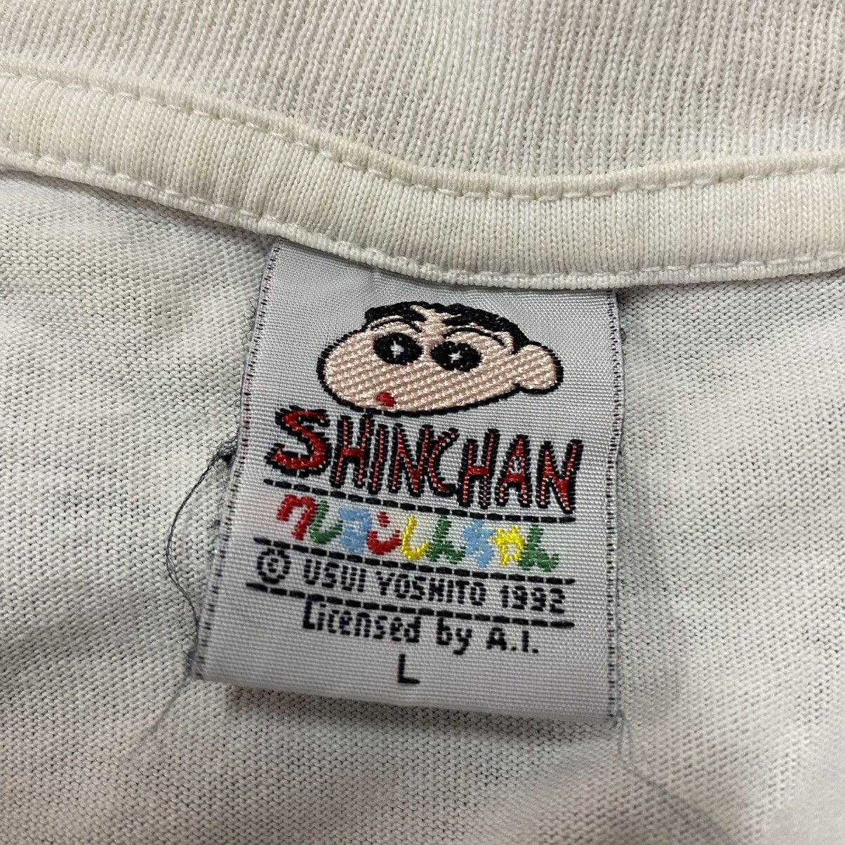 Anime × Japanese Brand × Vintage Vintage anime crayon shin chan rock ; very short sleeve Size US S / EU 44-46 / 1 - 6 Thumbnail