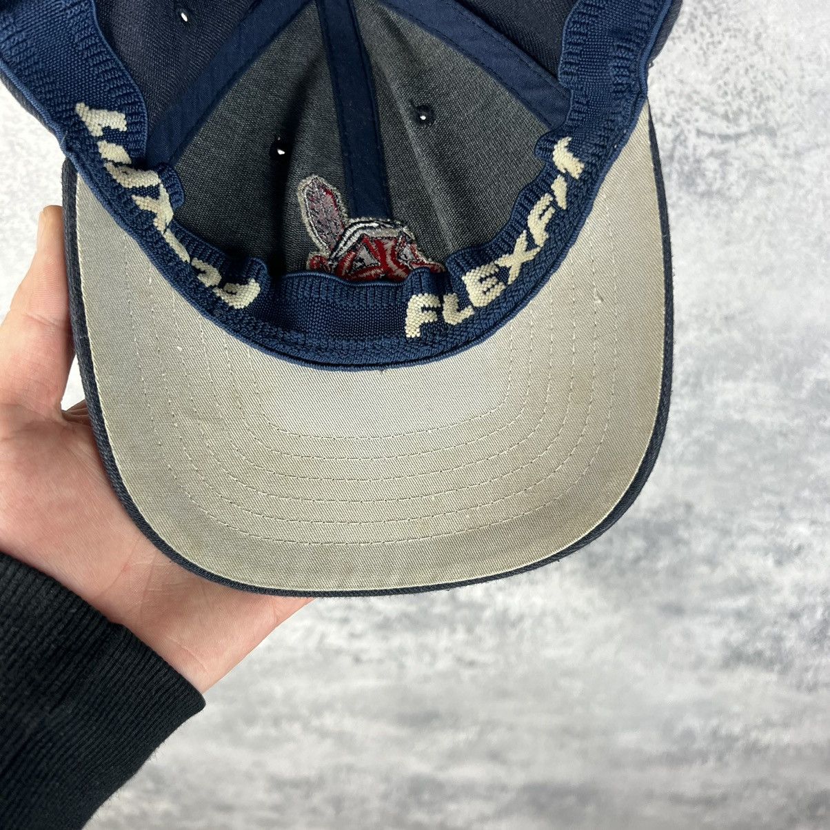 MLB Cleveland Indians Vintage Cap Men's Blue One Size Size ONE SIZE - 11 Thumbnail
