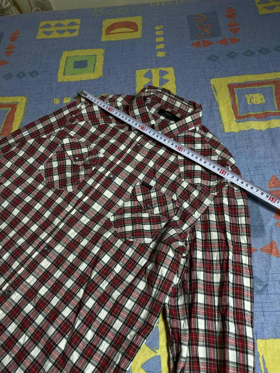 Diesel Diesel Vintage Checked Shirt Button Up Distressed Size US M / EU 48-50 / 2 - 8 Thumbnail