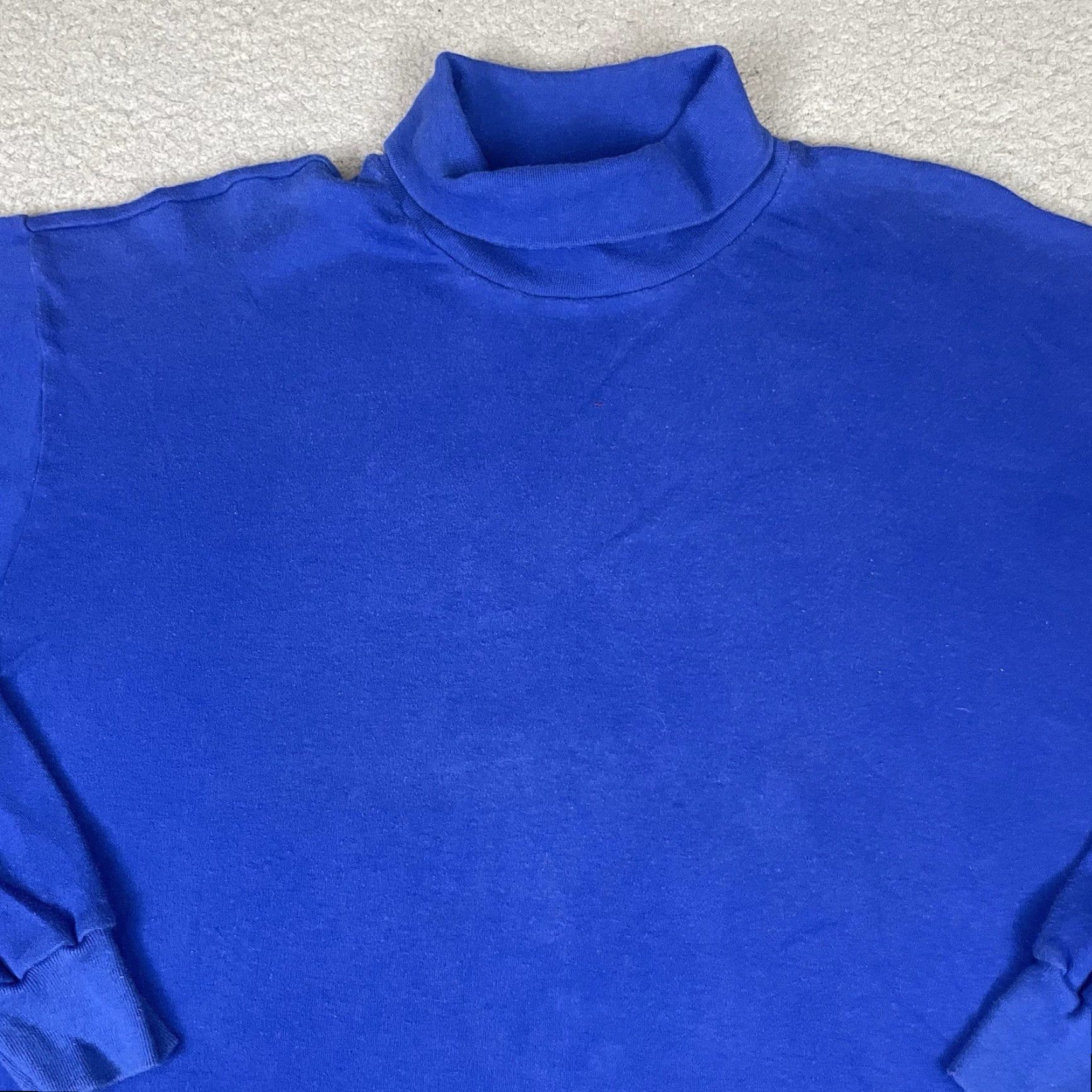 Vintage VINTAGE Steeple Chase T Shirt Adult XL Blue 80s 90s Turtleneck USA Made 50/50 Size US XL / EU 56 / 4 - 2 Thumbnail
