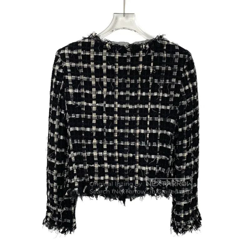 Chanel Chanel Black lacing bow braided tweed tassel long-sleeved Size XS / US 0-2 / IT 36-38 - 2 Thumbnail