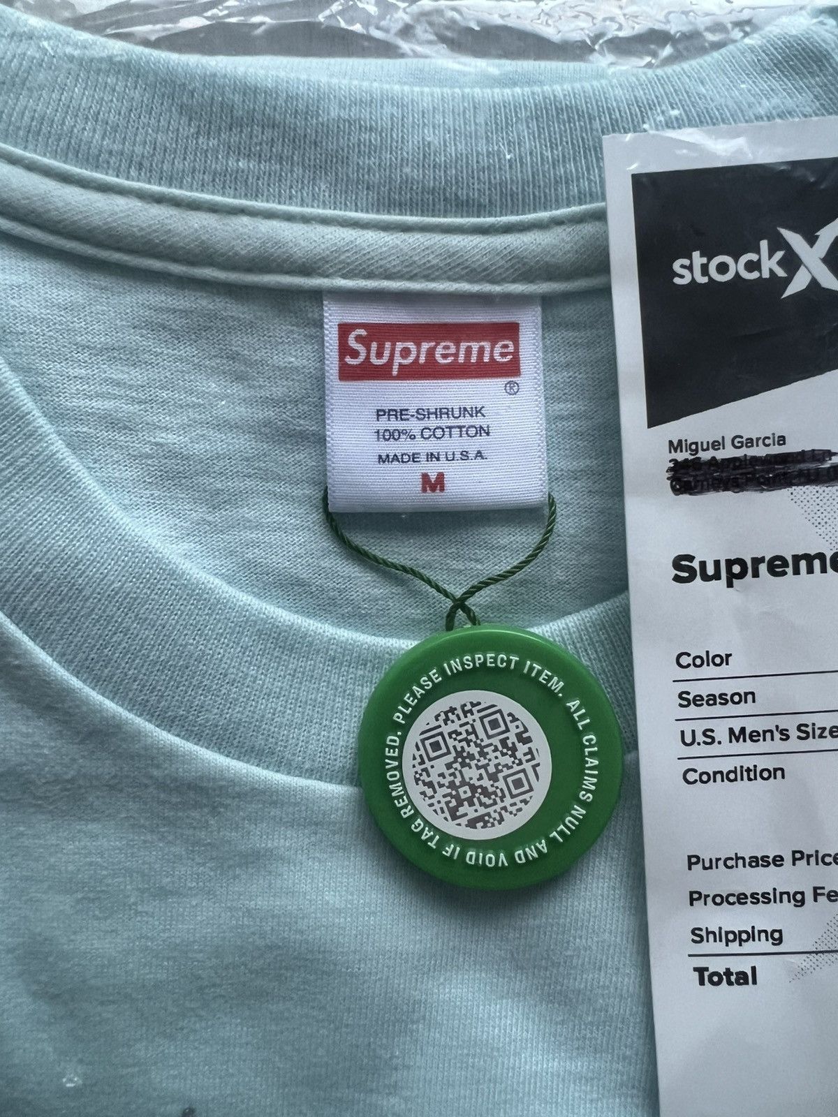 Supreme Supreme TV Tee - Pale Blue - M Size US M / EU 48-50 / 2 - 2 Thumbnail