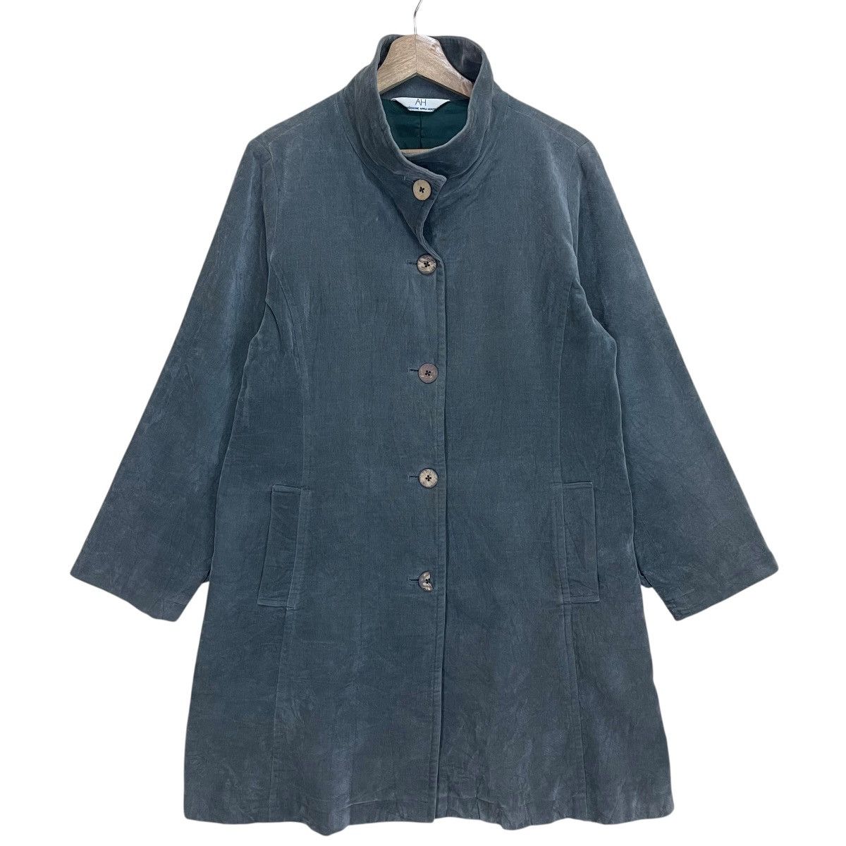 Issey Miyake Japanse Abuchi Inc Apple House Long Coat Jacket Size US M / EU 48-50 / 2 - 1 Thumbnail
