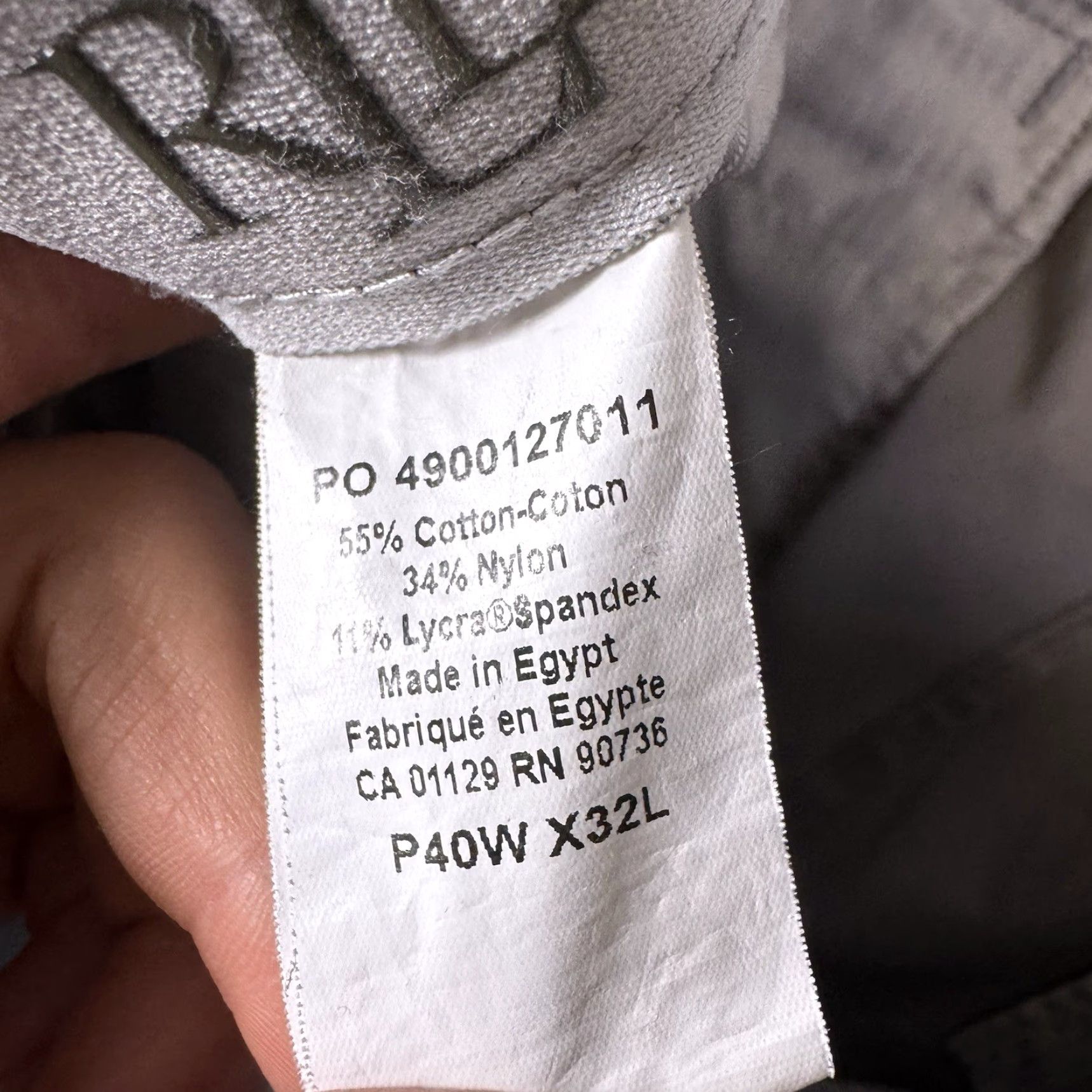 Ralph Lauren Ralph Lauren Black Label Pant Men 40x32 Tech Golf Chino Trousers Lauren LRL Lycra Slashes Pocket Flat Front Gray Cotton Nylon Spandex Size US 40 / EU 56 - 7 Thumbnail
