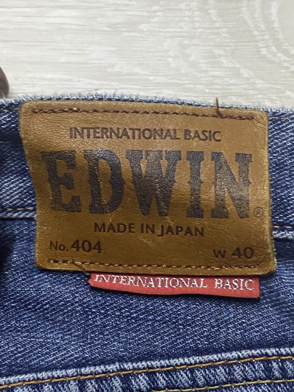 Edwin Vintage Edwin Internatinal basic Blue Wash Big Size W41 Size US 41 - 9 Thumbnail