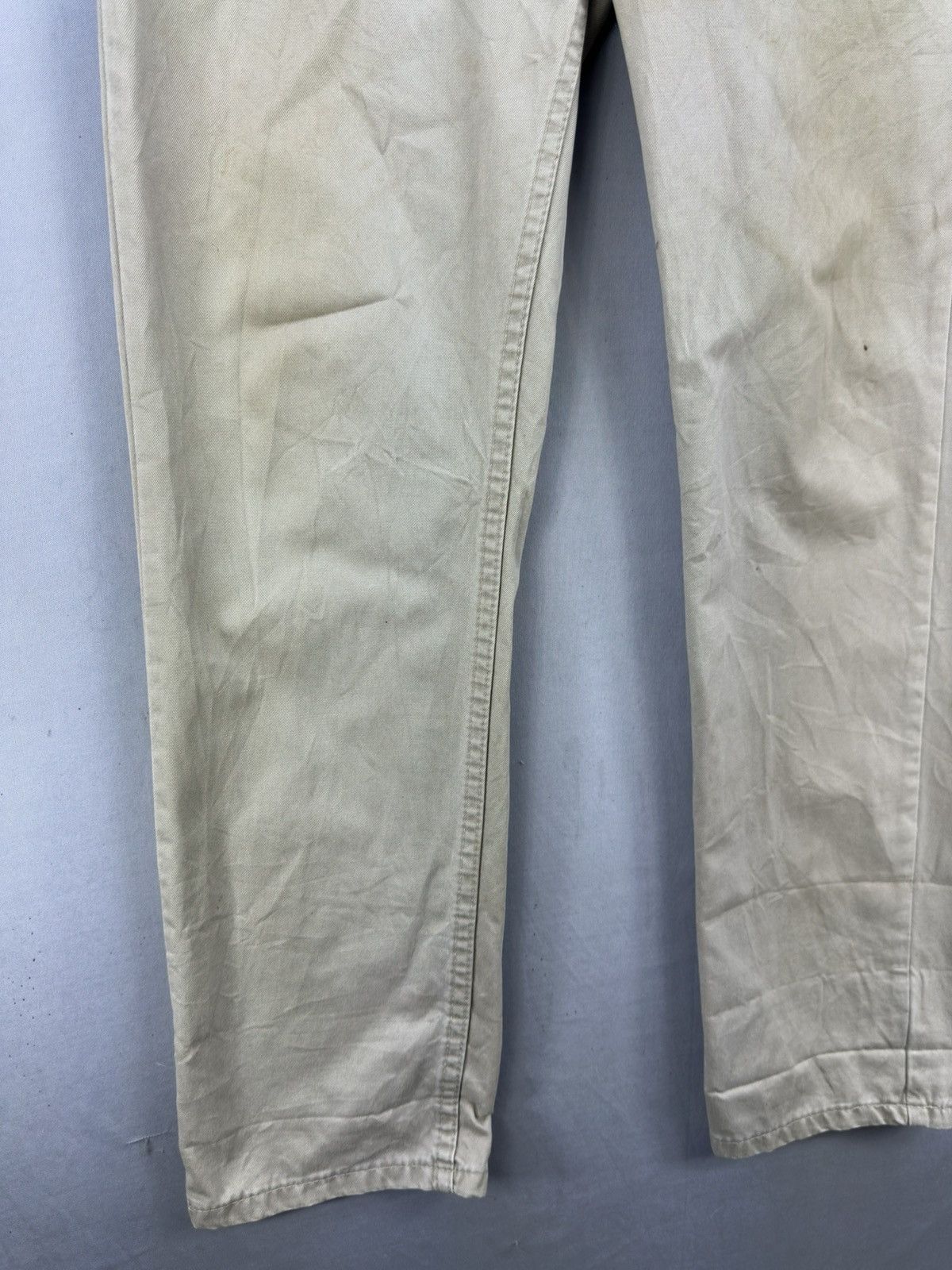 Lee Vintage 90’s Lee Khaki Trouser Pants Size US 33 - 4 Thumbnail