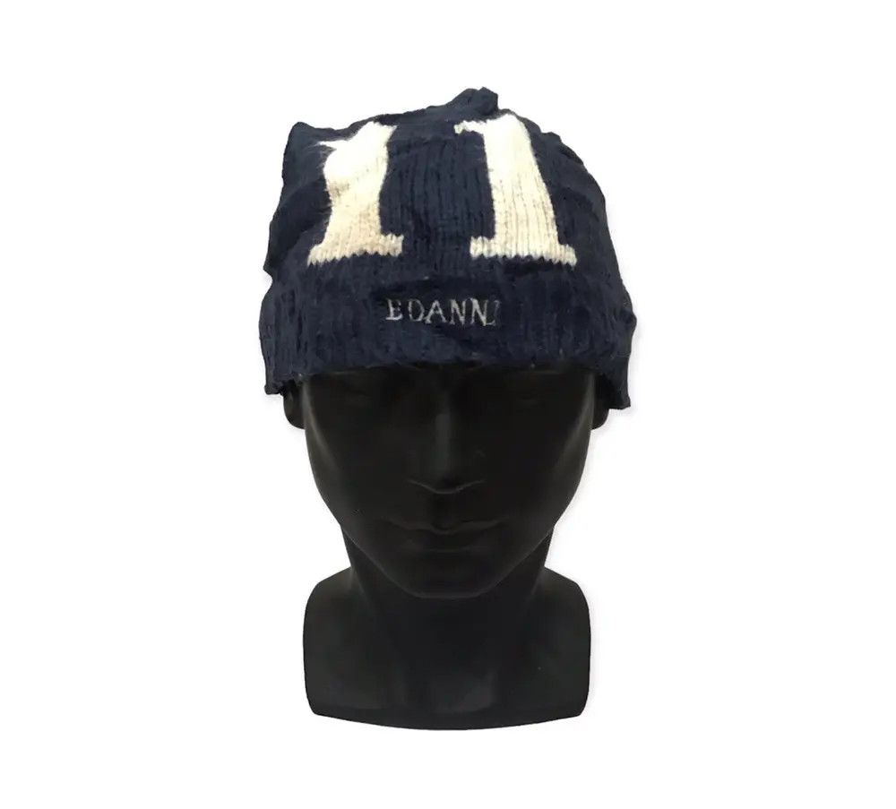Japanese Brand × Vintage Edanni Spellout Beanie Hat Size ONE SIZE - 1 Thumbnail