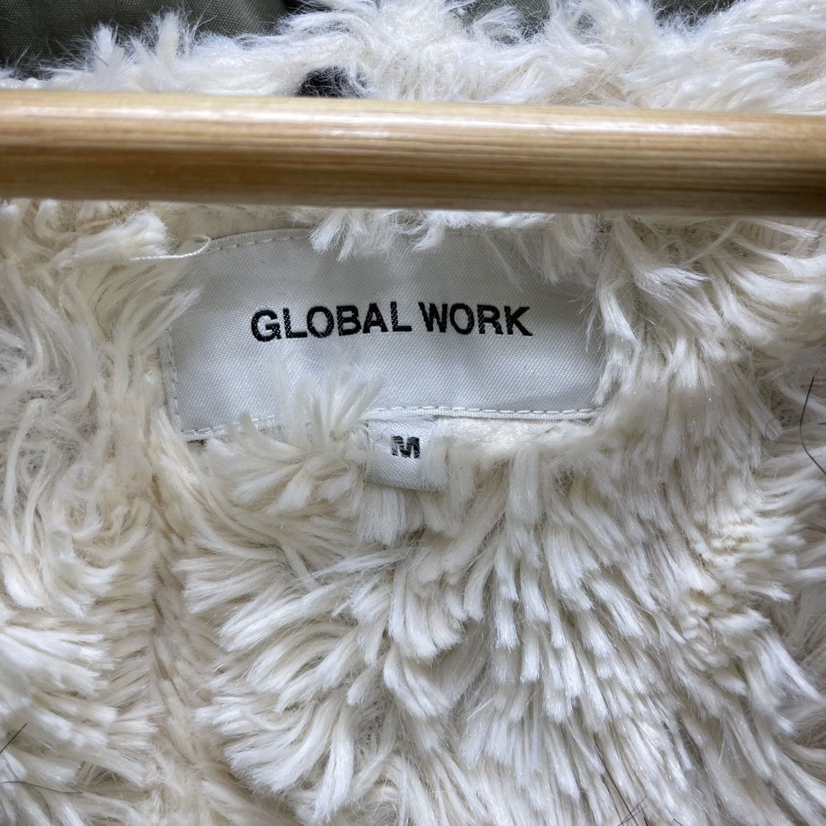 Japanese Brand 💥Japanese Brand Global Work Drape Faux Fur Parka Fistail Size M / US 6-8 / IT 42-44 - 6 Thumbnail