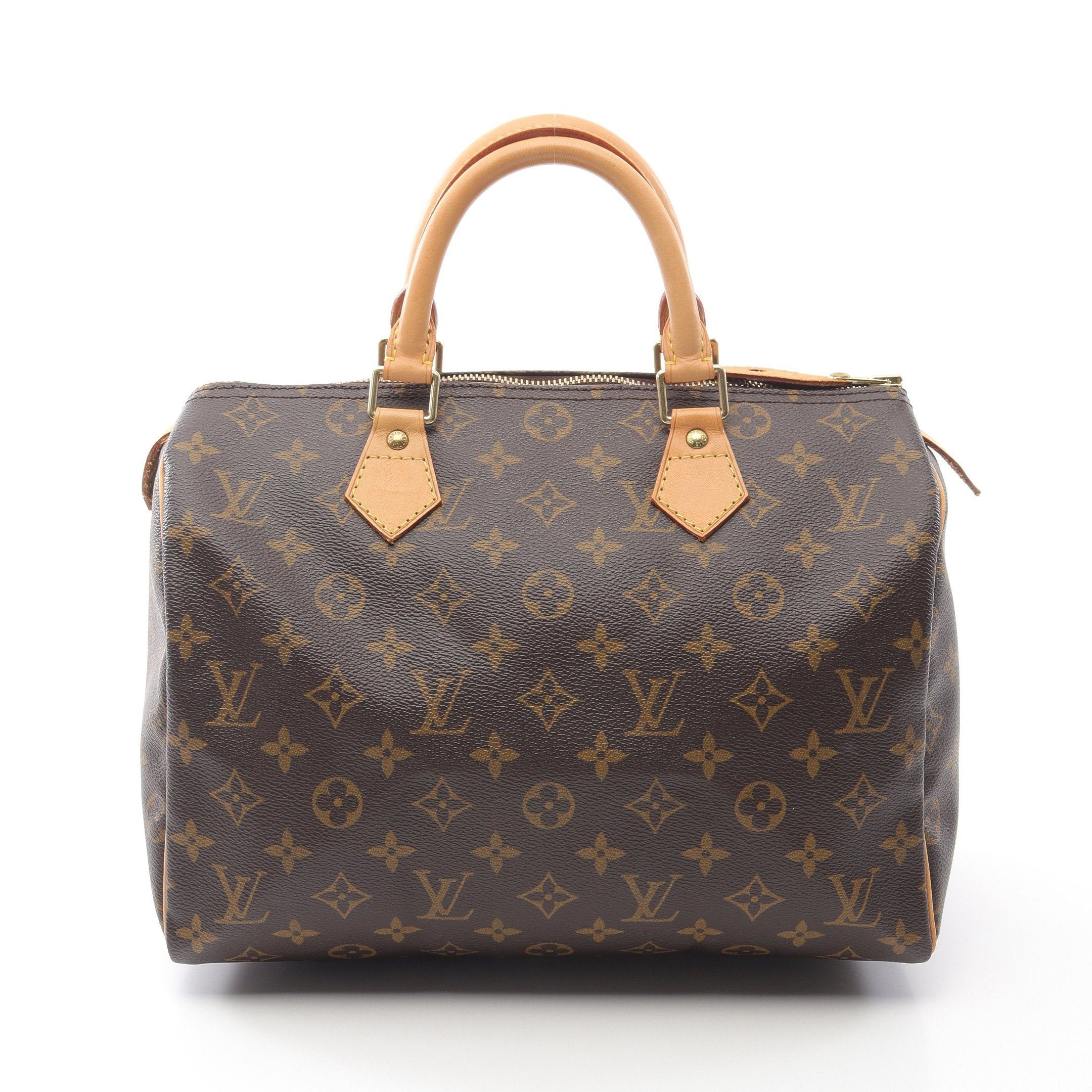 Louis Vuitton Louis Vuitton Speedy 30 Monogram Handbag Leather Brown Size ONE SIZE - 1 Thumbnail