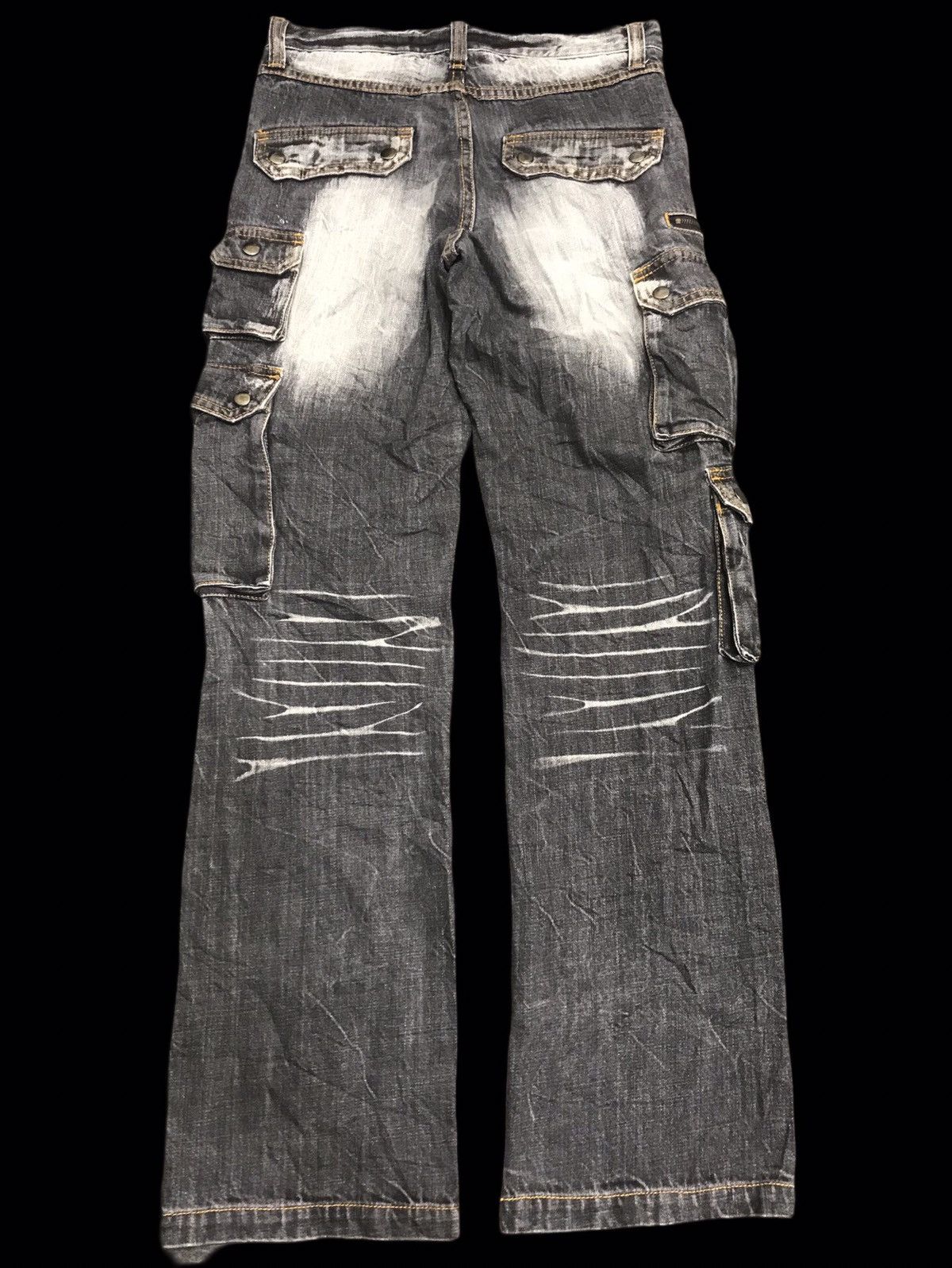 Seditionaries 💥DENIM ART💥VOMANIE INSANE FADES MULTIPOCKETS DENIM F372 Size US 29 - 2 Thumbnail