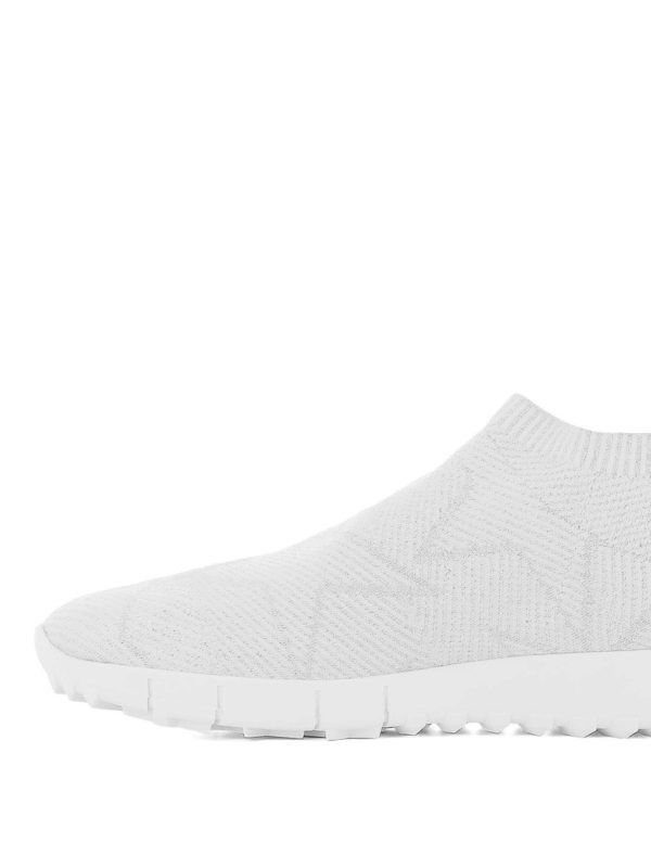 Jimmy Choo o1y0326 Low-Top Sneakers in White Size US 4 / IT 34 - 4 Thumbnail