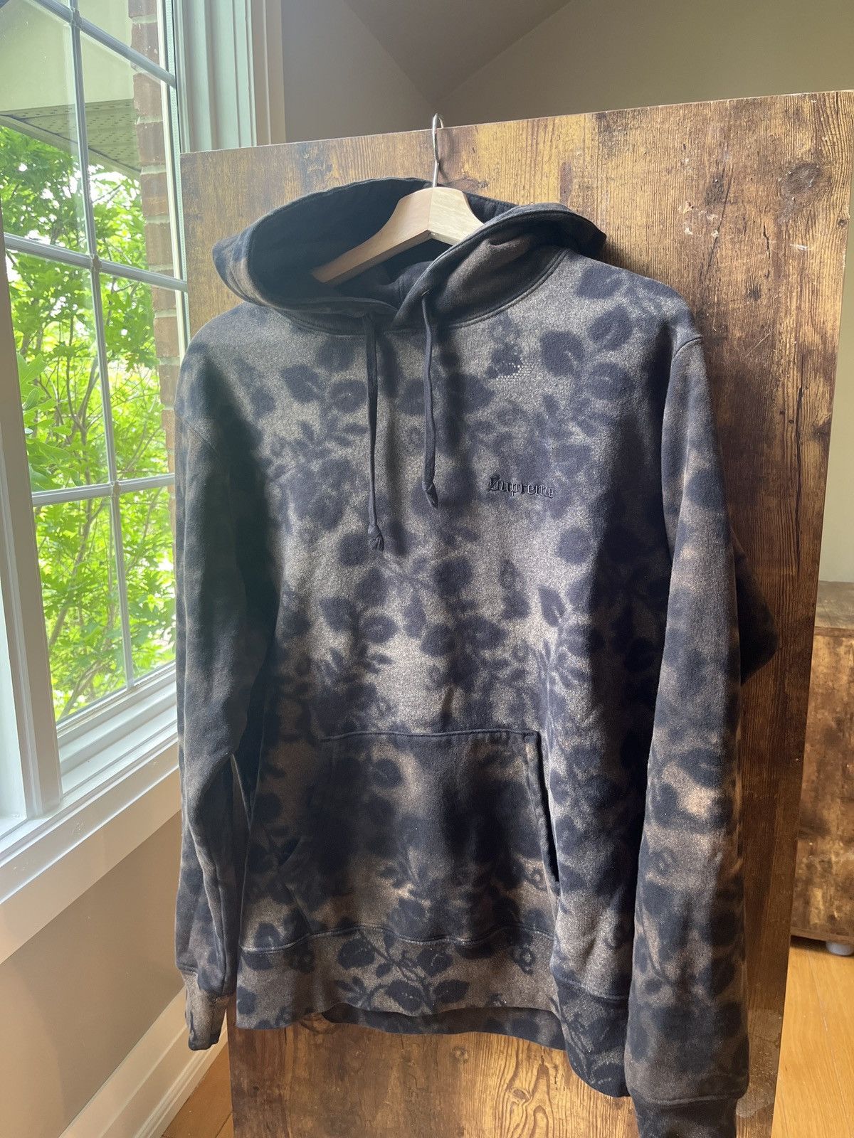 Supreme Supreme Bleached Lace Hoodie Medium | Grailed