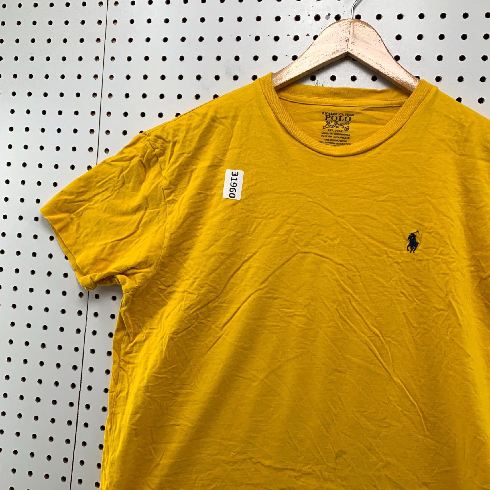 Polo Ralph Lauren Polo Ralph Lauren Shirt Mens Medium Yellow Black Pony Casual 21x26 Shirt Mens M Yellow Pony Casual Size US M / EU 48-50 / 2 - 3 Thumbnail
