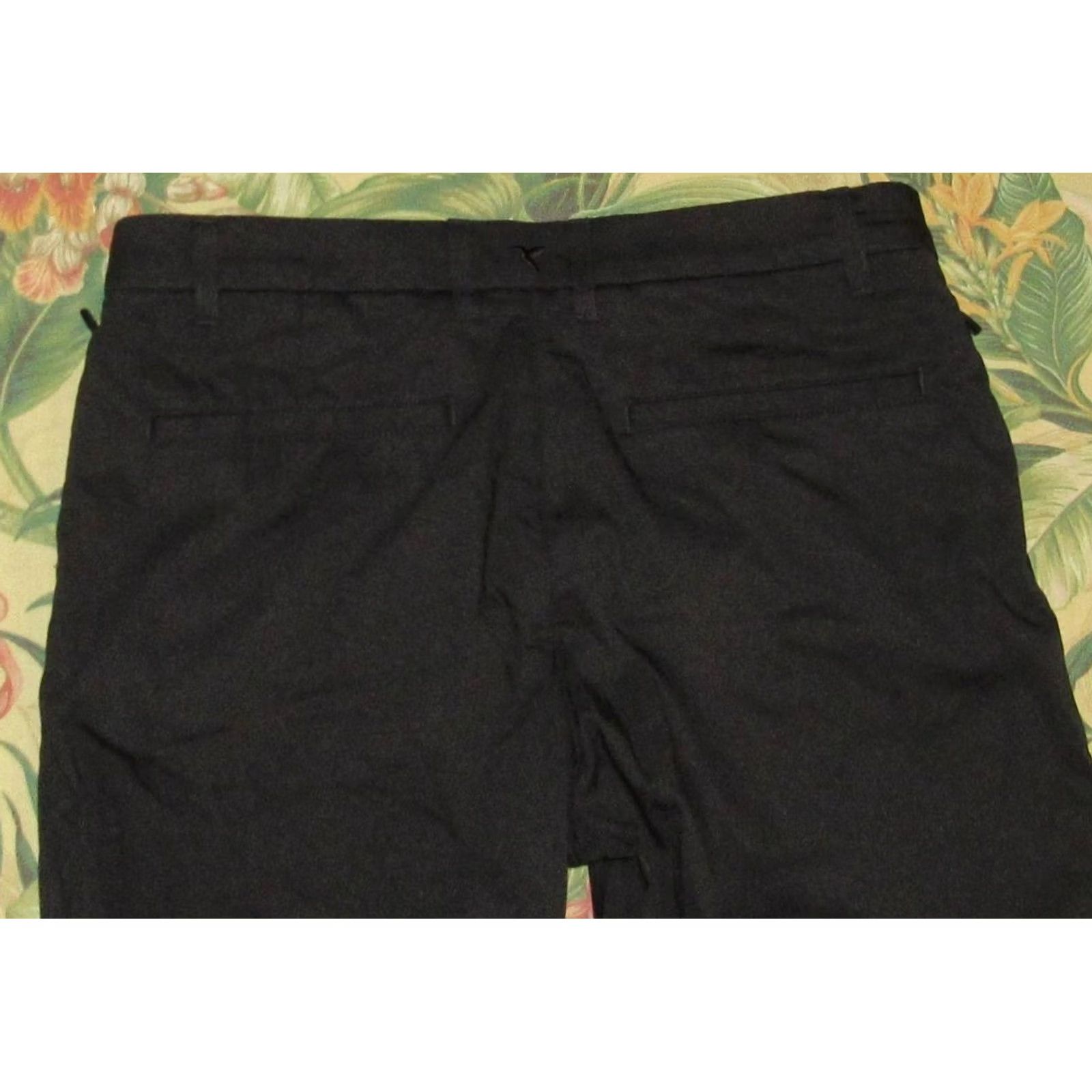 Vintage BIRDDOGS Black Lined Chino Pants Mens 34 x 34 Size US 34 / EU 50 - 4 Thumbnail