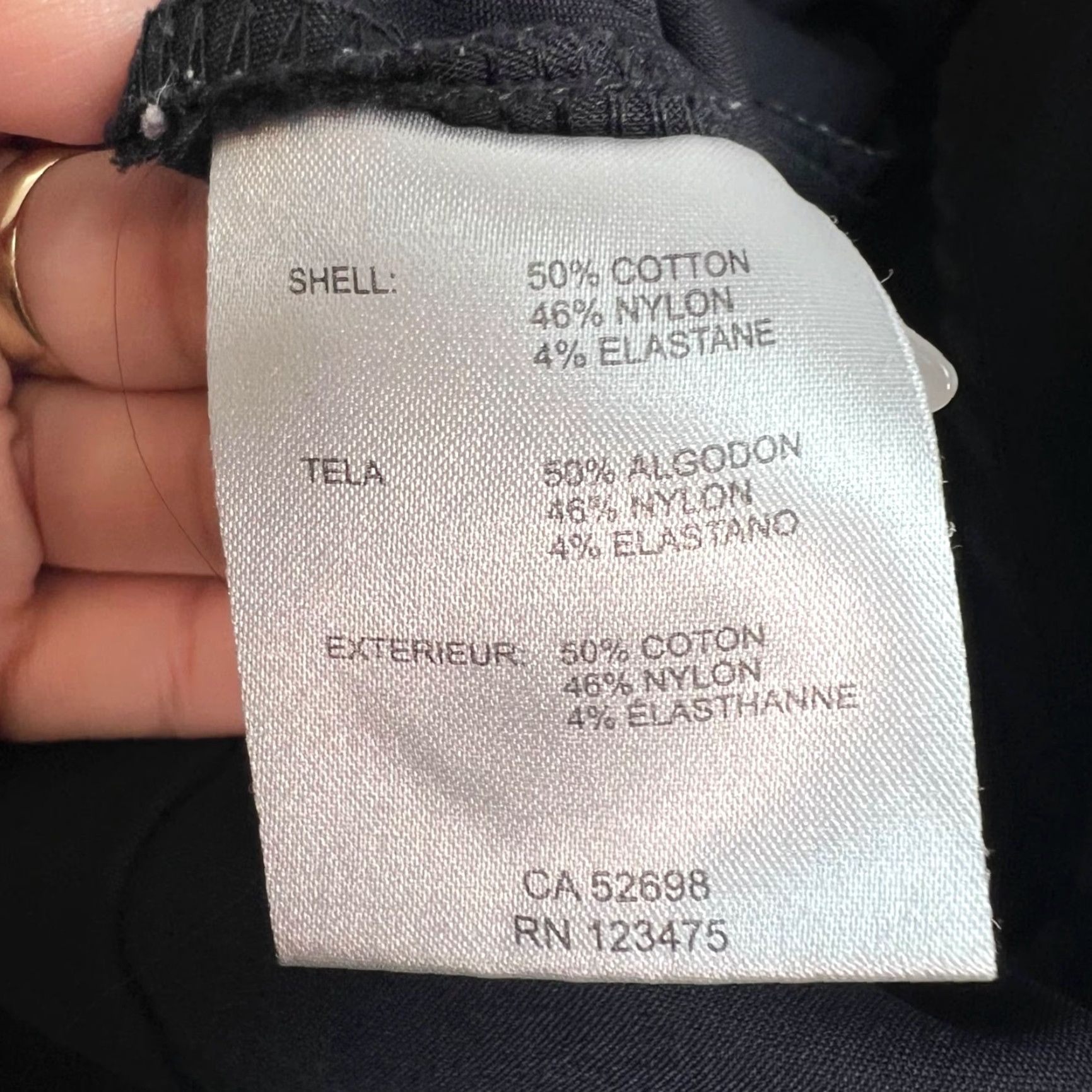Ellen Tracy Ellen Tracy Women's Slim Black Ankle Pants Size 4 Cotton Blend Stretch Solid Size 27" / US 4 / IT 40 - 4 Thumbnail