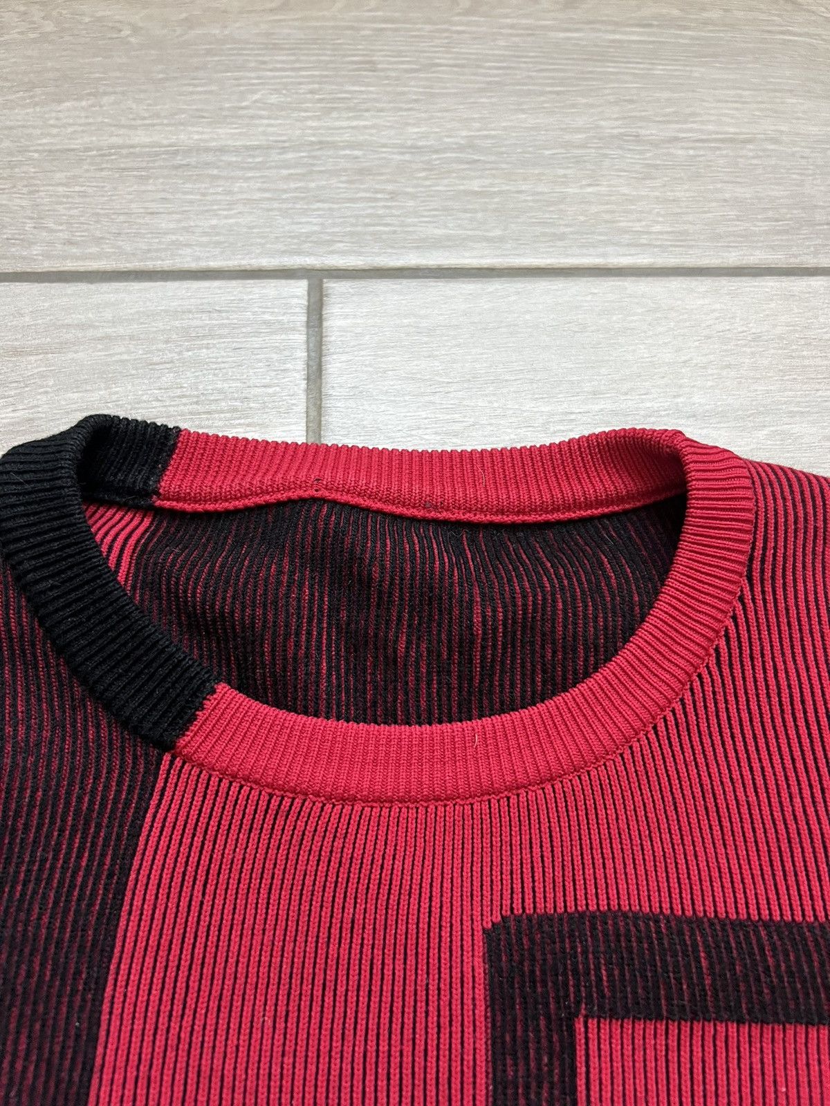 Just Cavalli Just Cavalli Sweatshirt Knit Rare Big Logo 3D red/black Size US XL / EU 56 / 4 - 9 Thumbnail