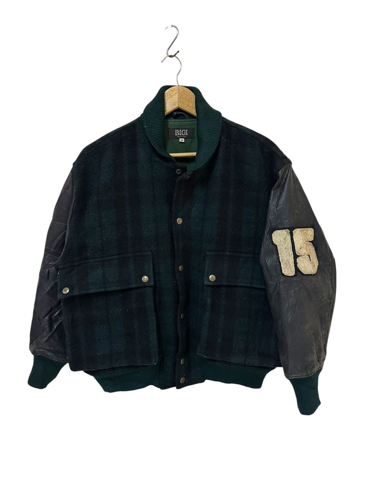 BIGI Vintage Bigi Anniversary Varsity Jacket Wool Plaid Jacket Size US M / EU 48-50 / 2 - 6 Thumbnail
