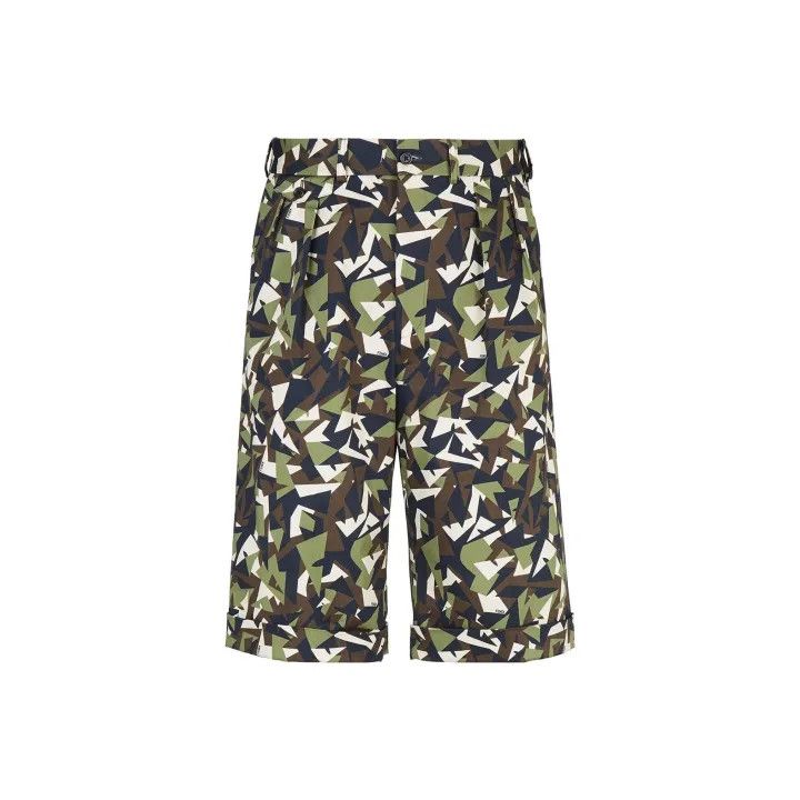 Fendi Fendi SS22 Camouflage Print Casual Shorts 0079 Size US 44 / EU 60 - 1 Thumbnail