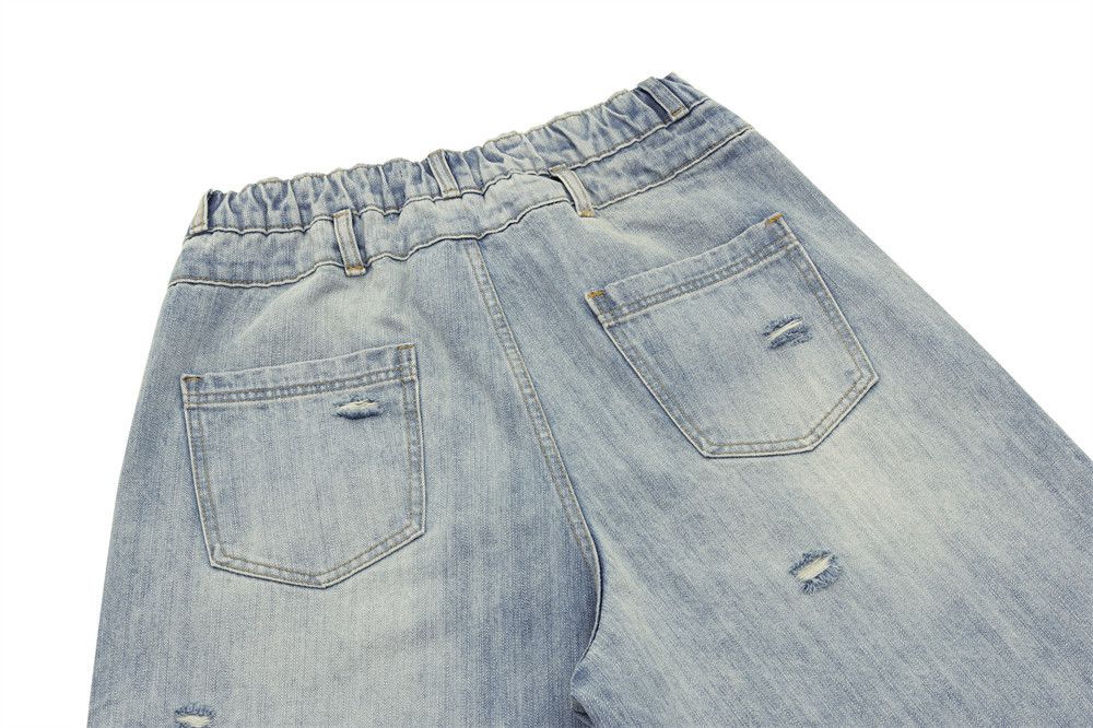 Japanese Brand × Jean Men's punk distressed workwear ripped denim shorts Size US 32 / EU 48 - 5 Thumbnail