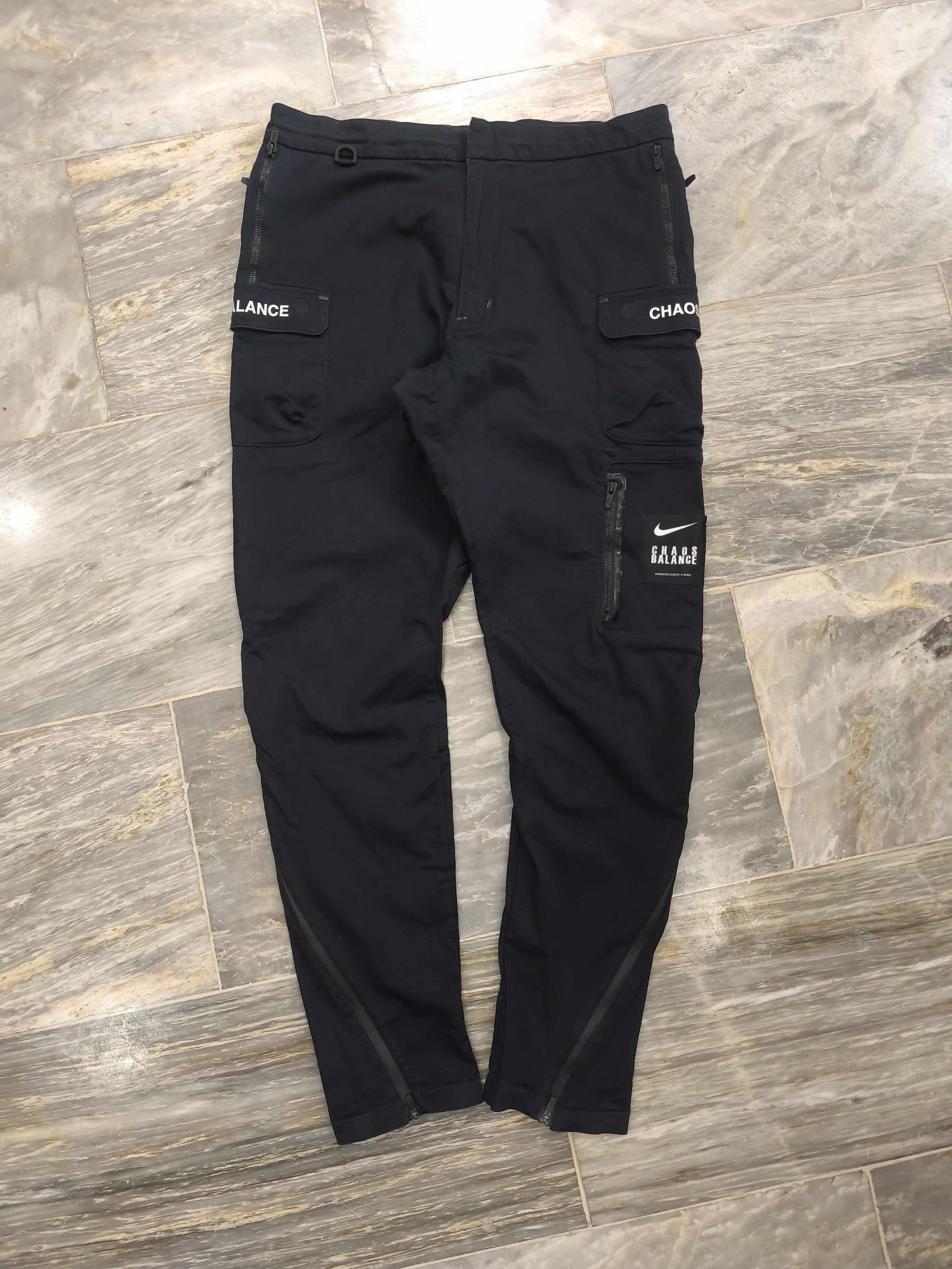 Nike × Undercover Nike Lab x Undercover Cargo Pants Black Size US 35 - 1 Thumbnail