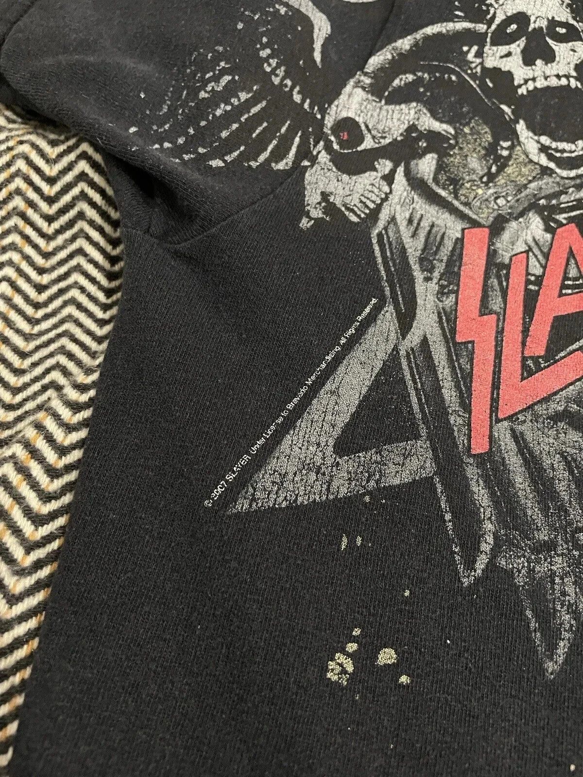 Fruit Of The Loom VINTAGE 2000s SLAYER 2007 SHIRT TEE ROCK BAND FADED CONCERT Size US L / EU 52-54 / 3 - 6 Thumbnail