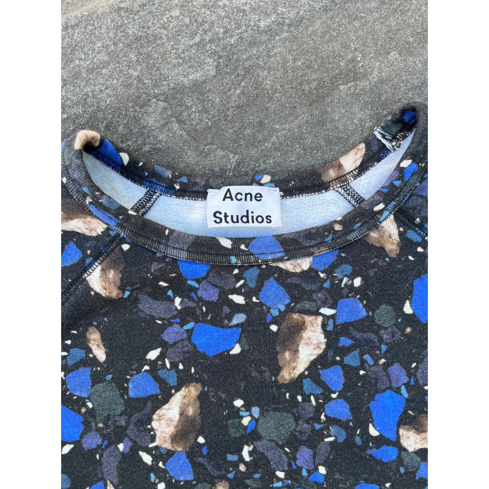 Acne Studios Acne Studios Terrazzo Boxy College Print Sweatshirt Large Size L / US 10 / IT 46 - 3 Thumbnail