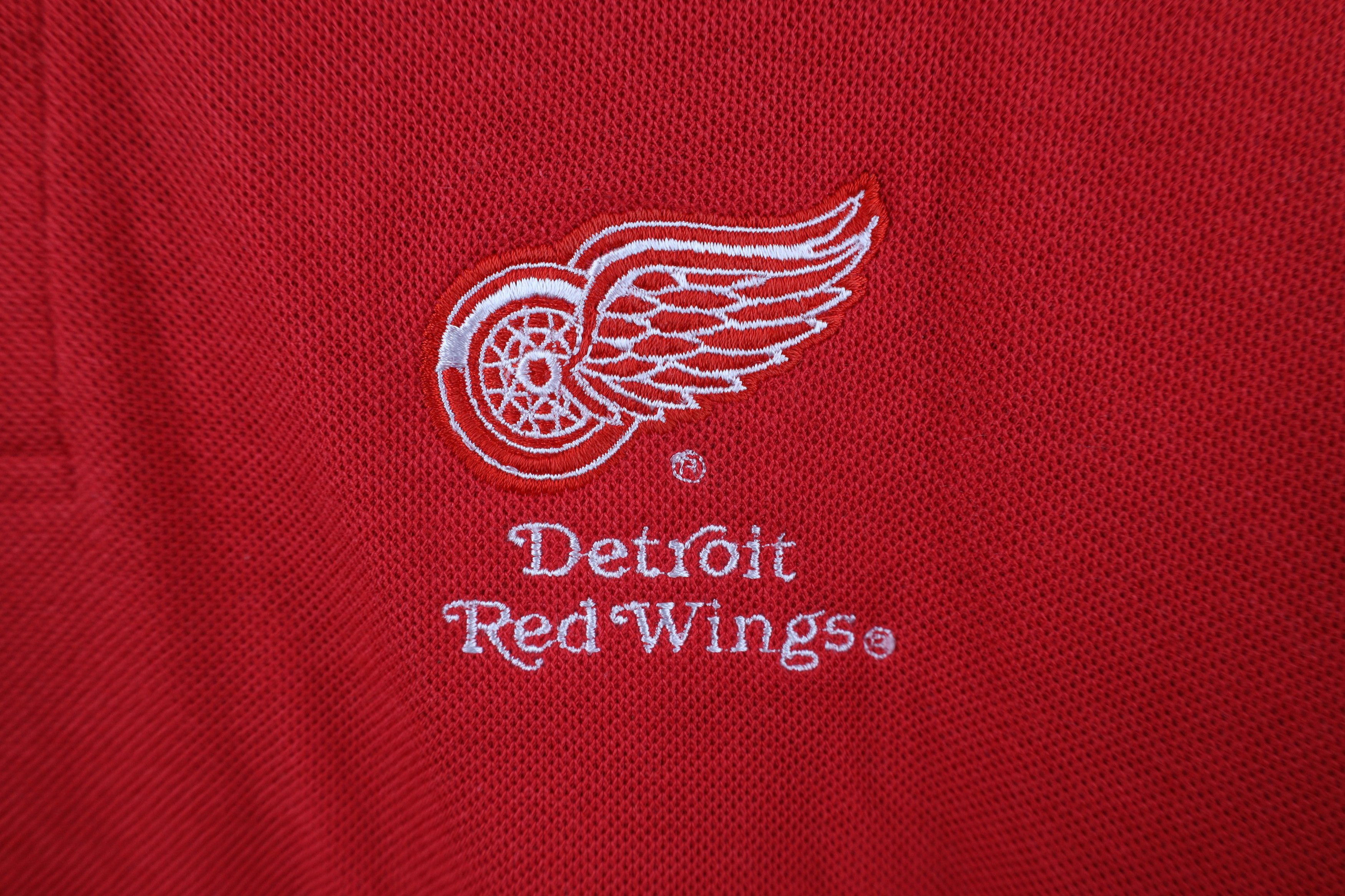 Vintage Vintage 80s 90s Streetwear Red Wings Hockey Golf Polo USA Size US L / EU 52-54 / 3 - 4 Thumbnail