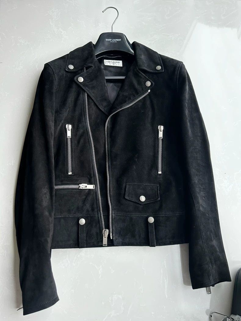 Saint Laurent Paris Saint Laurent Paris 17fw sheepskin leather suede leather ja Size US S / EU 44-46 / 1 - 1 Thumbnail