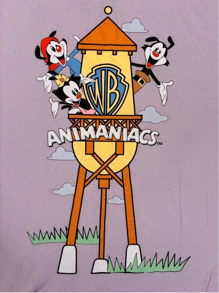 Warner Bros Men's Animaniacs Graphic T-Shirt Size L Purple Size US L / EU 52-54 / 3 - 1 Thumbnail
