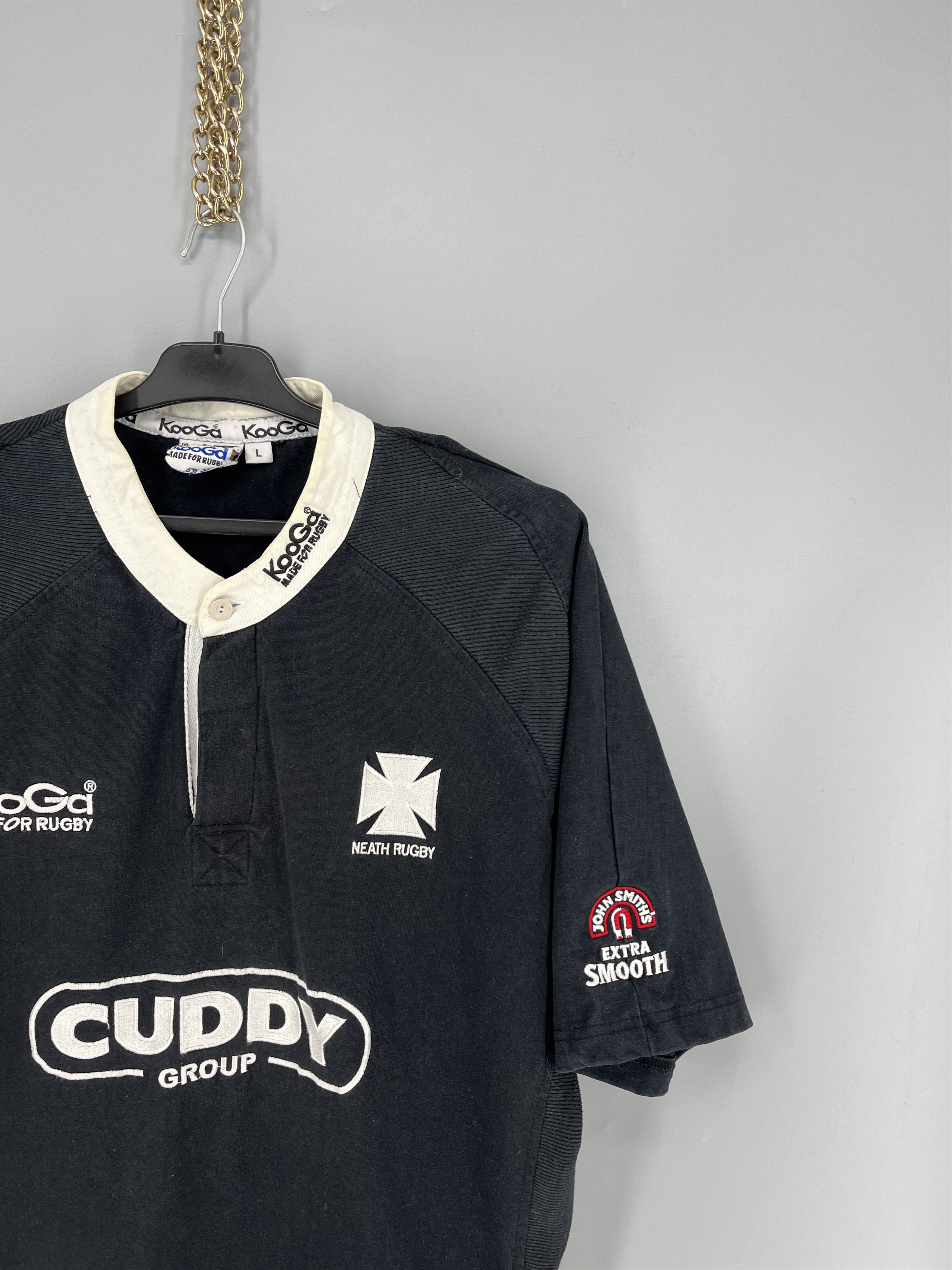 Vintage Official Kooga Neath home rugby shirt from the 2003/04 Size US L / EU 52-54 / 3 - 5 Thumbnail