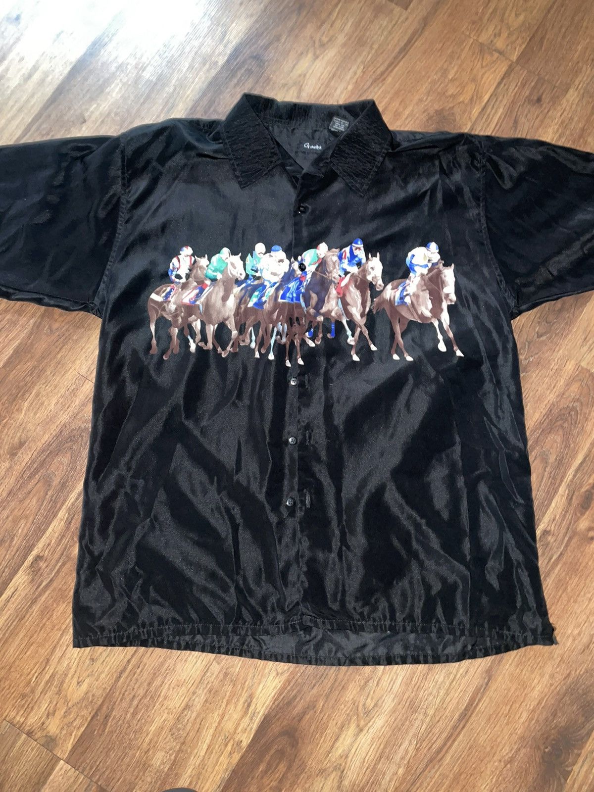 JNCO × Vintage Vintage Grachu Derby 🐎 Button Up Size US XL / EU 56 / 4 - 1 Thumbnail