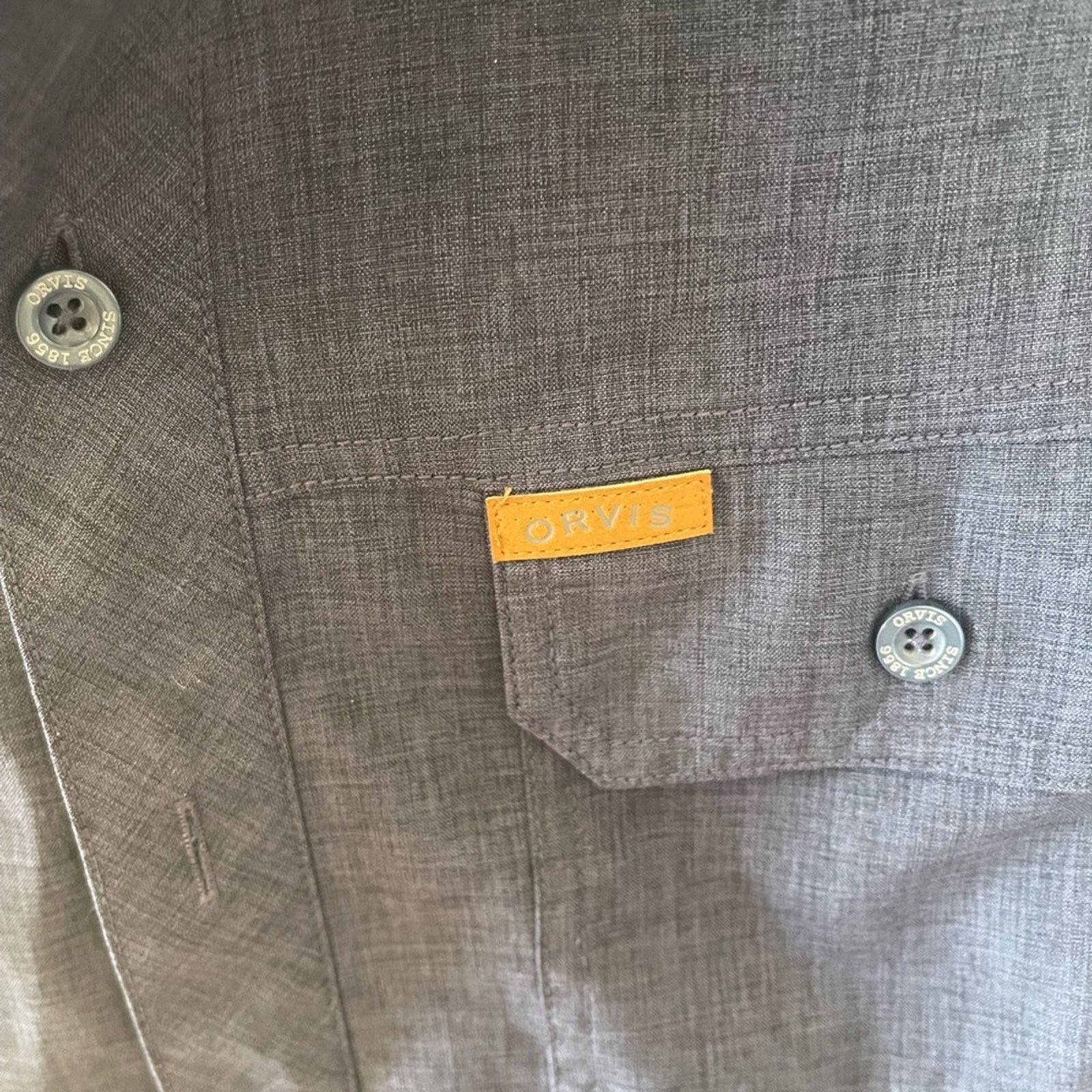 Orvis Men’s M Orvis Short Sleeve Button Down Size US M / EU 48-50 / 2 - 2 Thumbnail