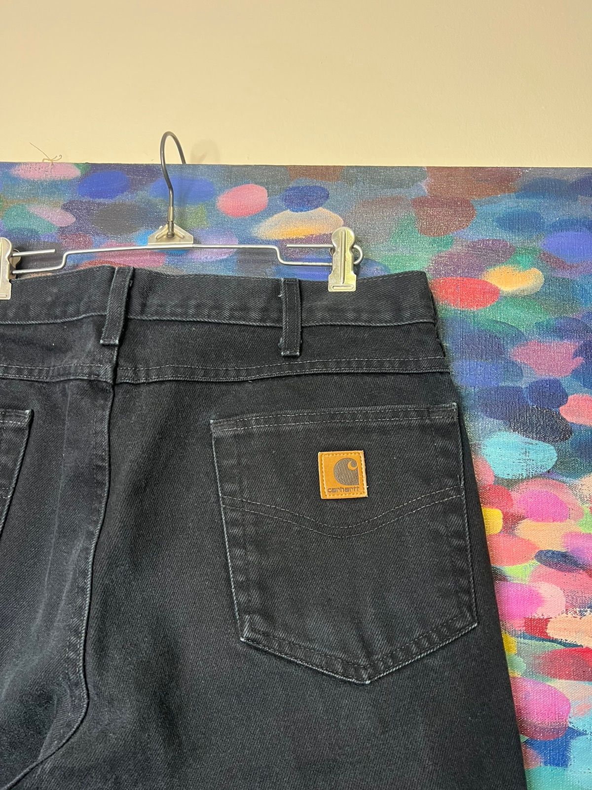 Vintage Carhartt Jeans Mens 36x34 Black Denim Size US 36 / EU 52 - 8 Preview
