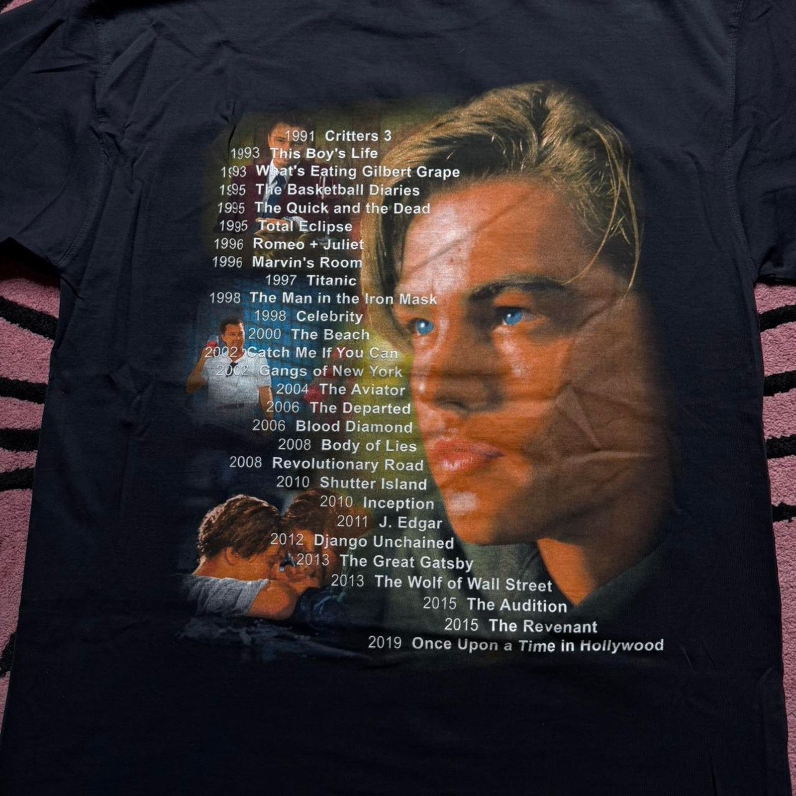 Marino Morwood × Rap Tees Marino Morwood Leonardo DiCaprio Double Sided Rap T-shirt Size US L / EU 52-54 / 3 - 7 Thumbnail