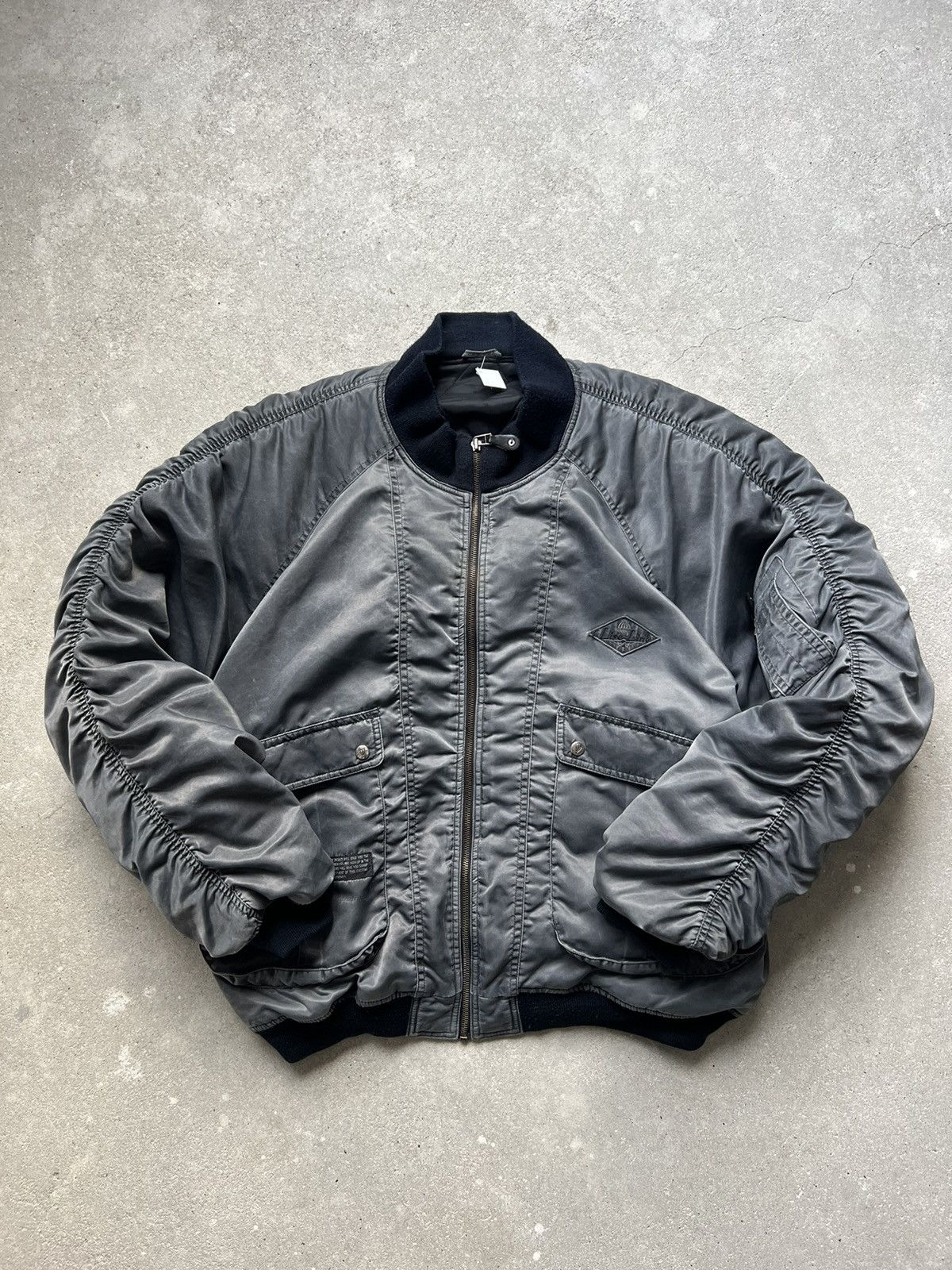 20471120 × Vintage 00s Vintage Balenciaga Style Bomber Size US XL / EU 56 / 4 - 6 Thumbnail