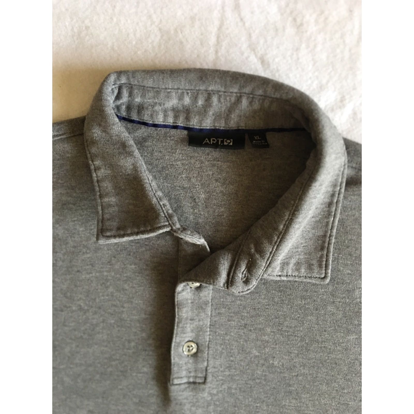 Apt. 9 Apt 9 T Shirt Gray Cotton Golf Mens XL Polo/ B3 Size US XL / EU 56 / 4 - 5 Thumbnail
