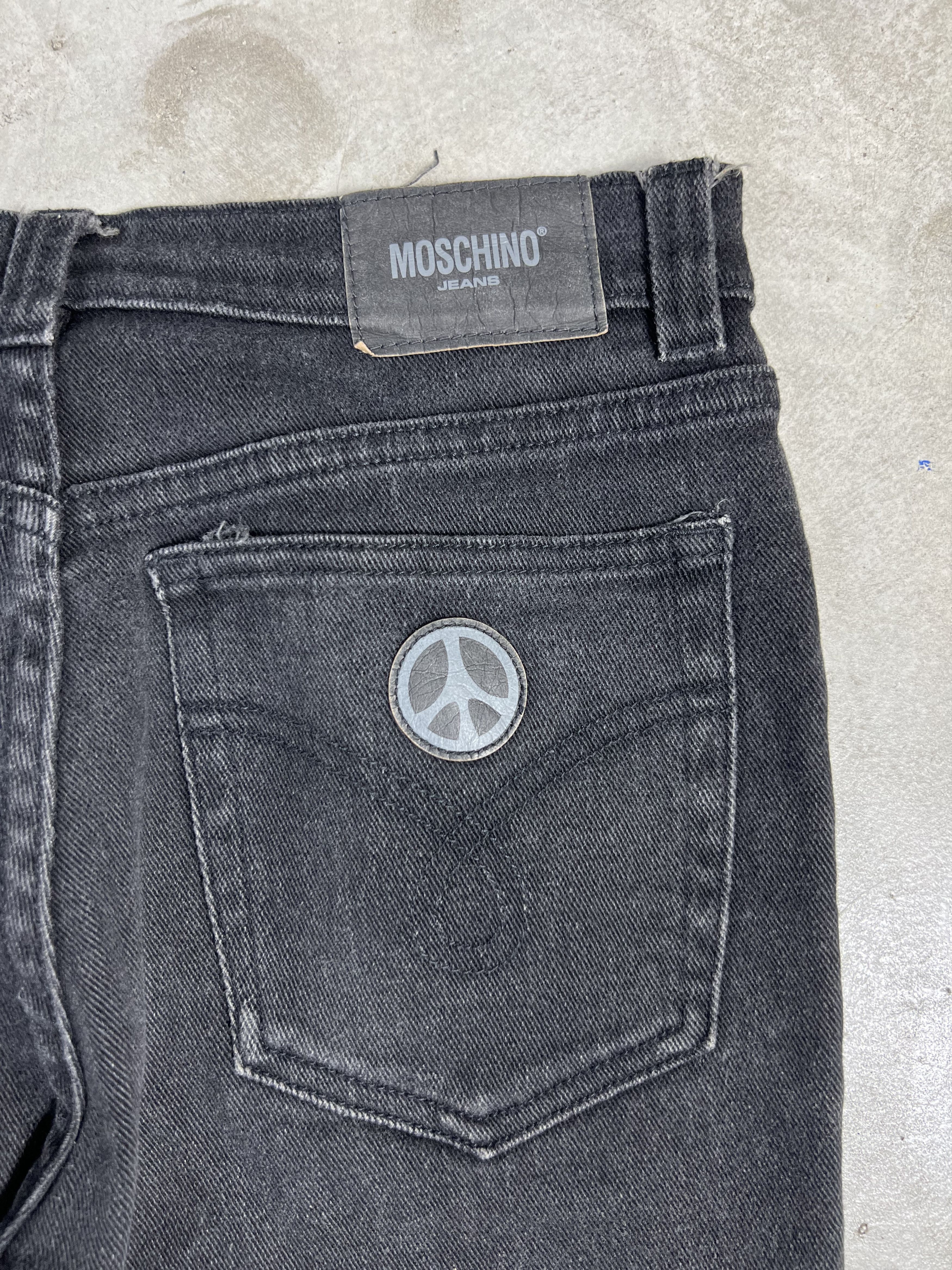 Moschino MOSCHINO Jeans Peace Black Denim GTMPT376 Size 27" / US 4 / IT 40 - 2 Thumbnail