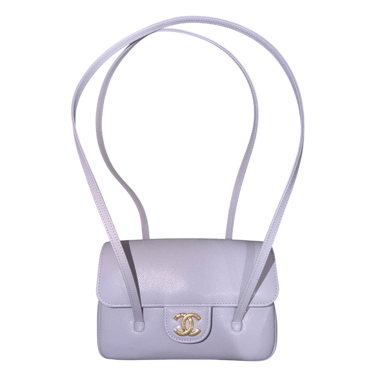 Chanel Chanel 26S Preppy Coco Mini Purple Caviar Leather Gold CC Lg Size ONE SIZE - 1 Thumbnail