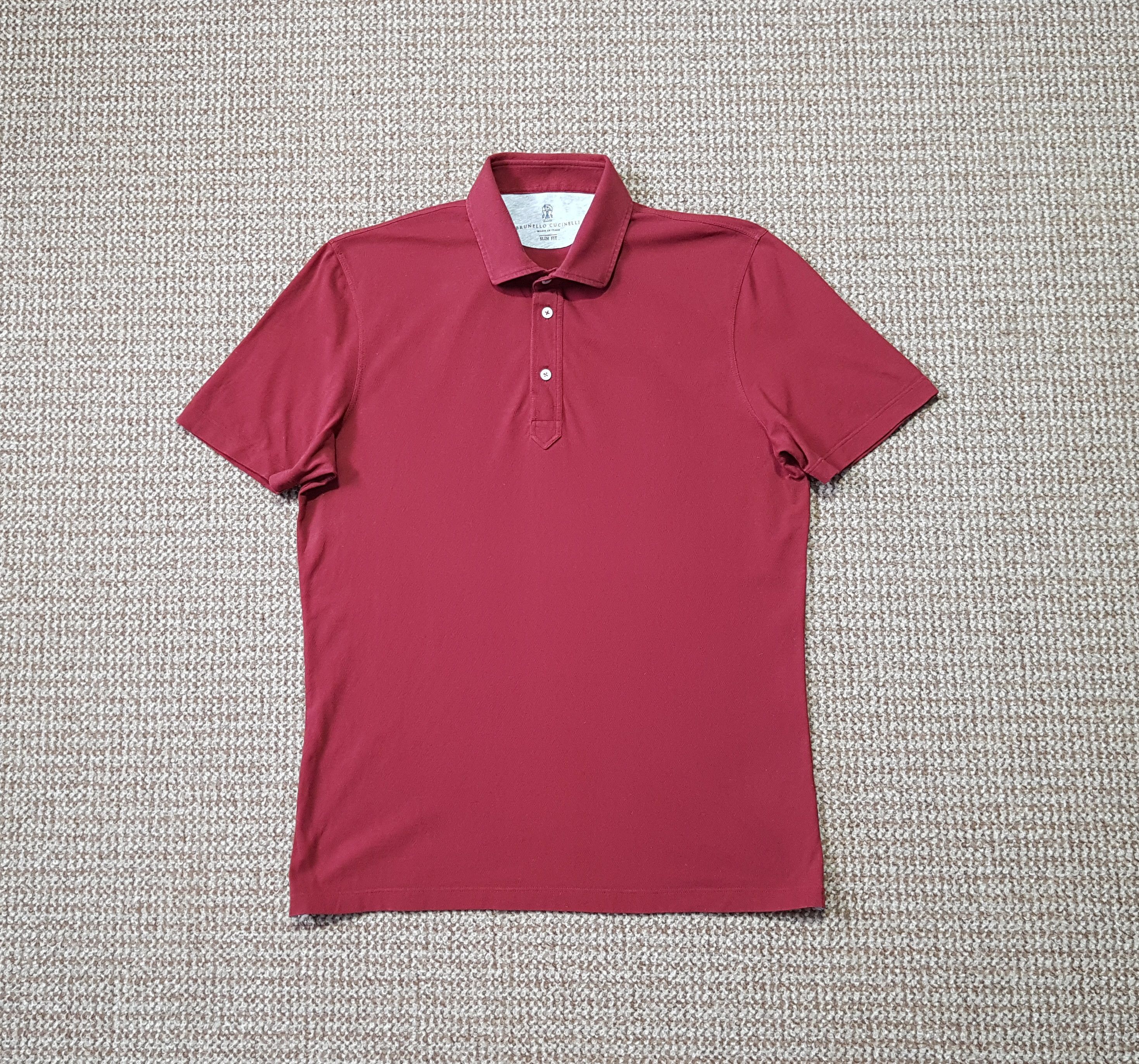 Brunello Cucinelli Polo Shirt Slim Fit made in Italy sz M